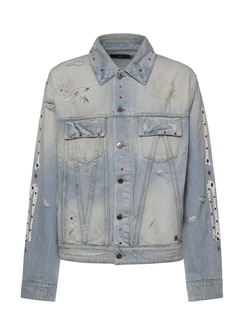 Оригінальна Giacca In Denim Con Borchie Amiri – боковий вид