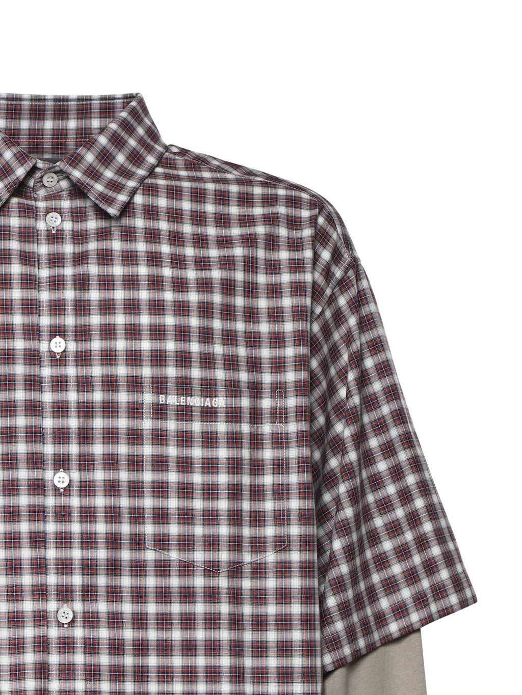 Оригінальна Camicia Wrong Sleeve In Popeline Balenciaga – вид ззаду