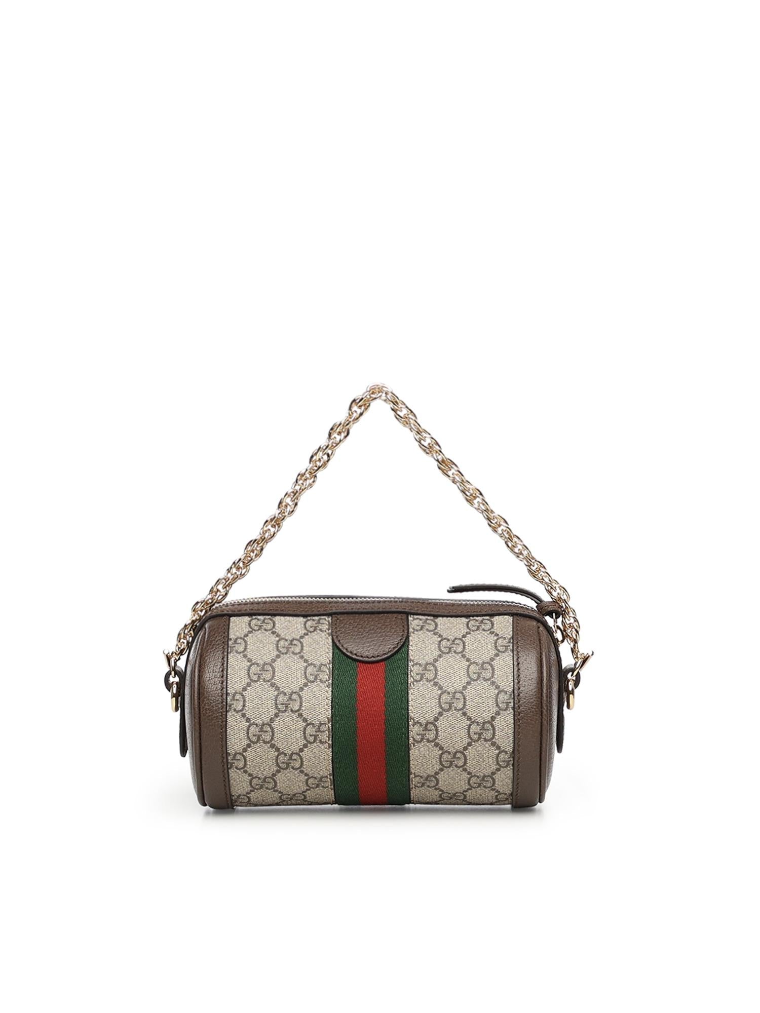 Borsa A Cilindro Ophidia Mini In Tessuto Gg Gucci – Гарантія оригінальності – детальний вид