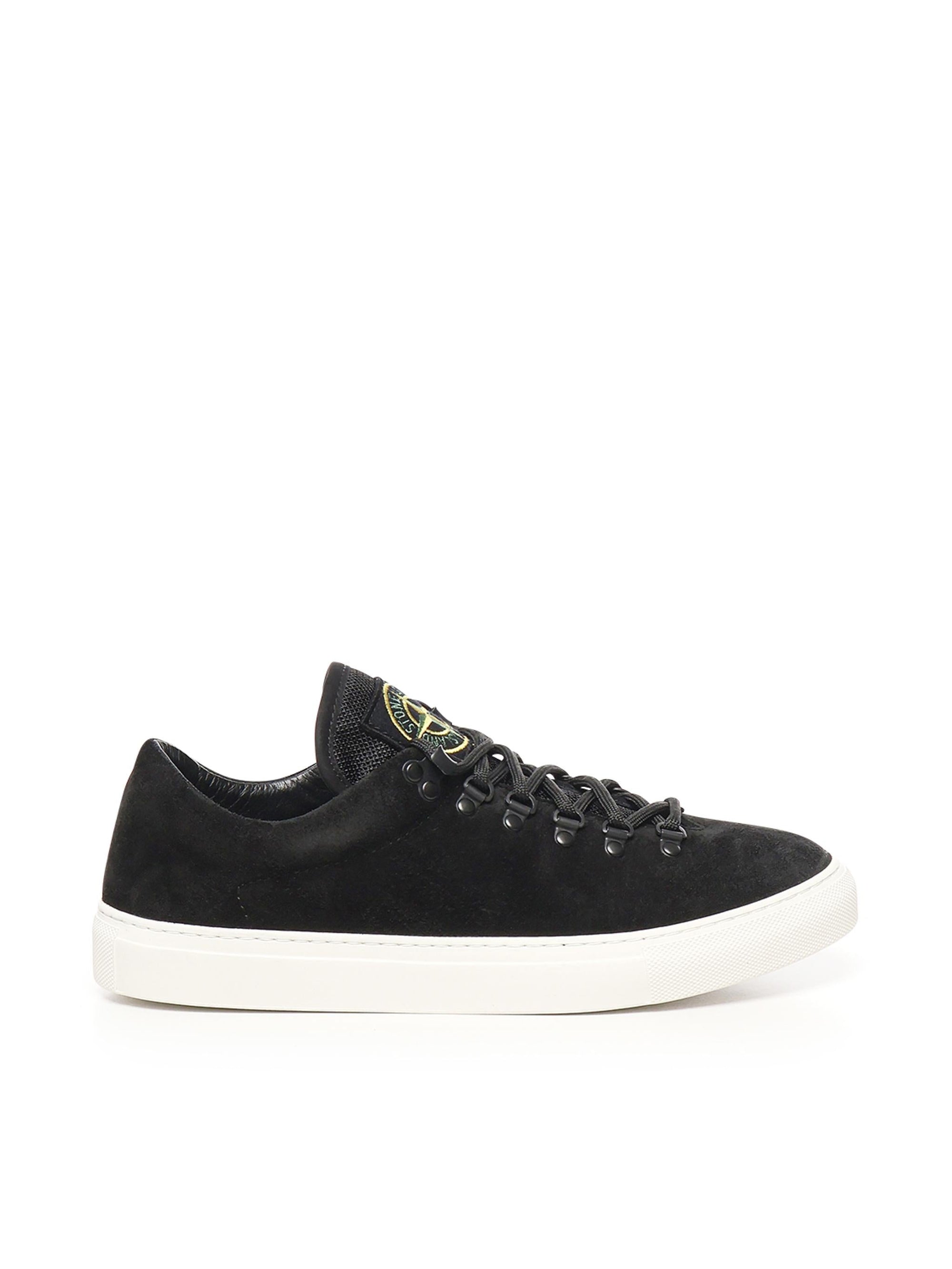 Sneakers Con Applicazione Compass Stone island оригінал – Купити в Україні – боковий вид