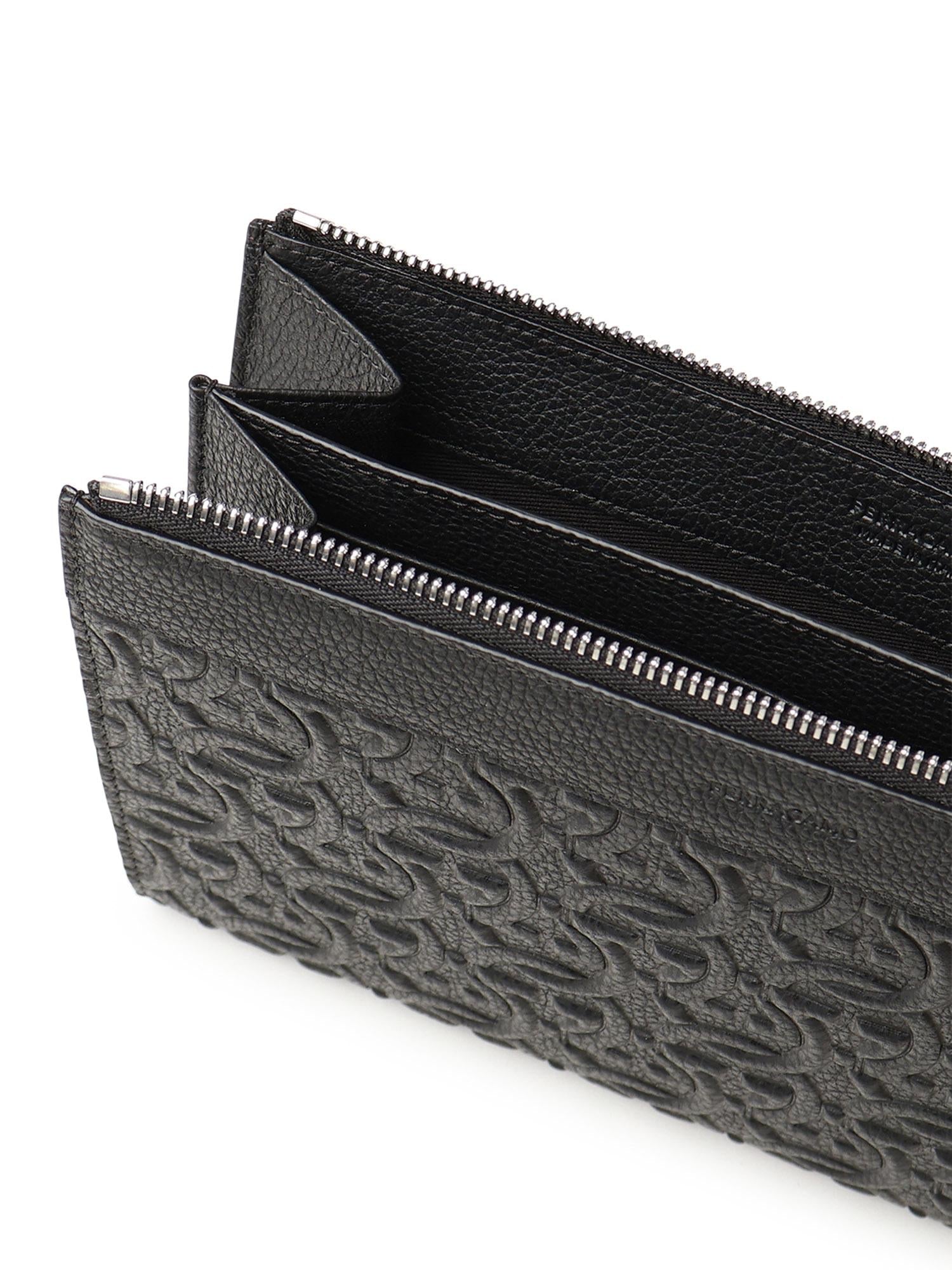Pouch Con Goffratura Gancini Salvatore ferragamo оригінал – Купити в Україні – збільшений вид