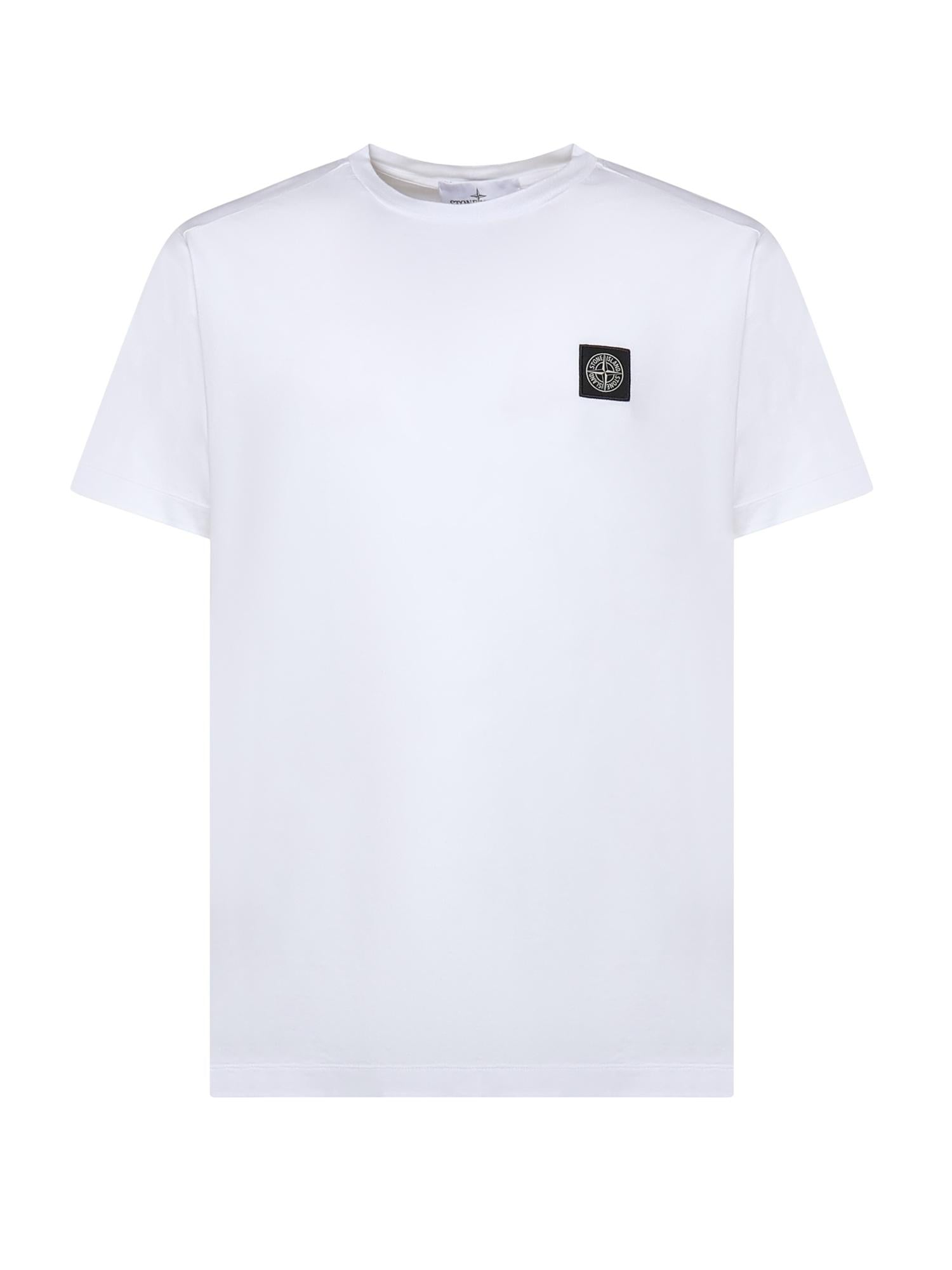 Оригінальна T-Shirt Con Patch Compass In Jersey DI Cotone Stone island – боковий вид