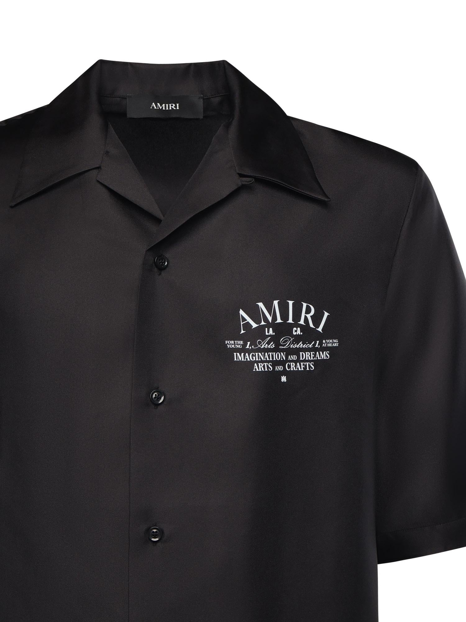 Оригінальна Camicia Bowling Con Logo Amiri – вид ззаду