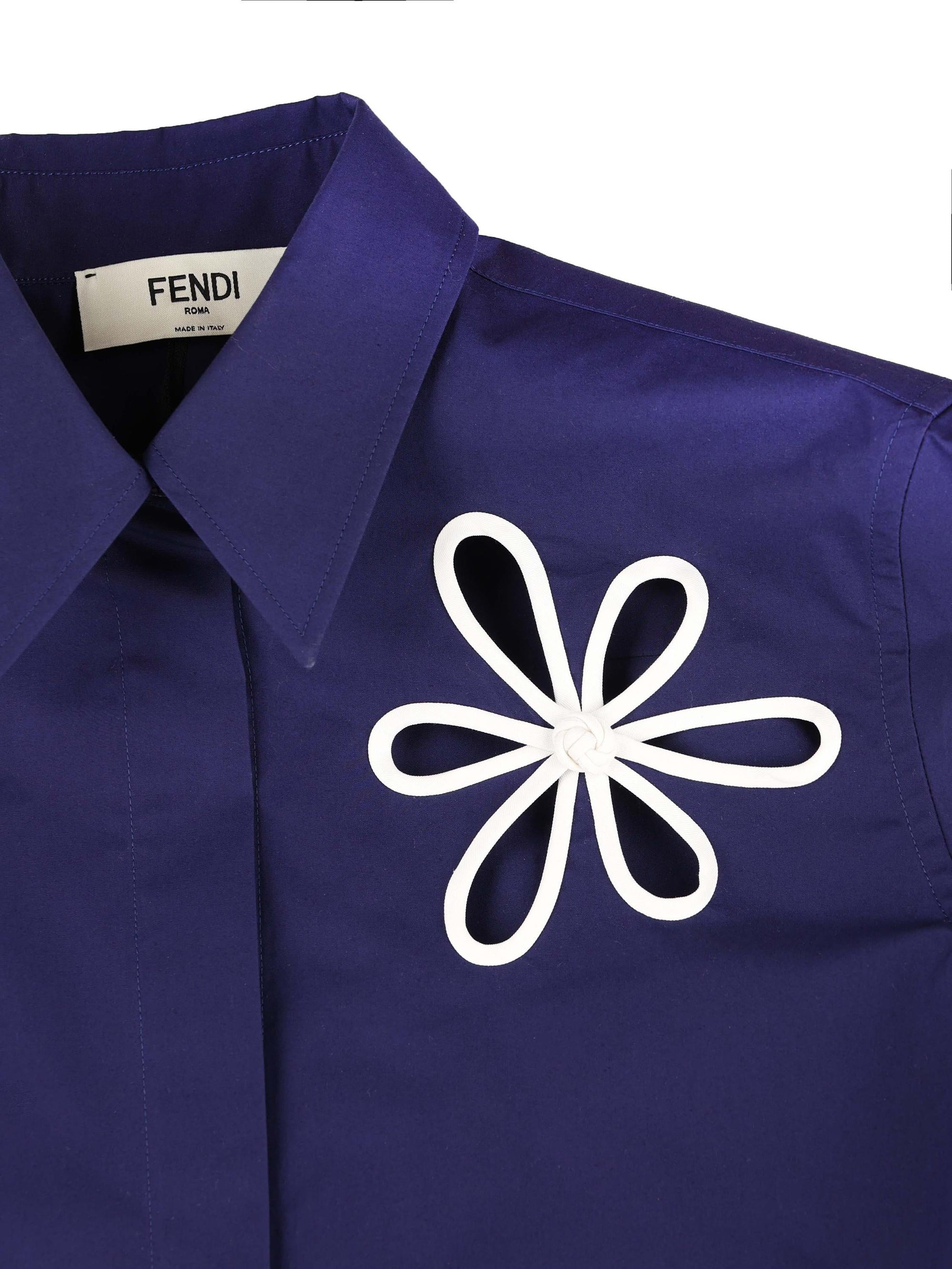 Camicia In Popeline Fendi – Гарантія оригінальності – детальний вид