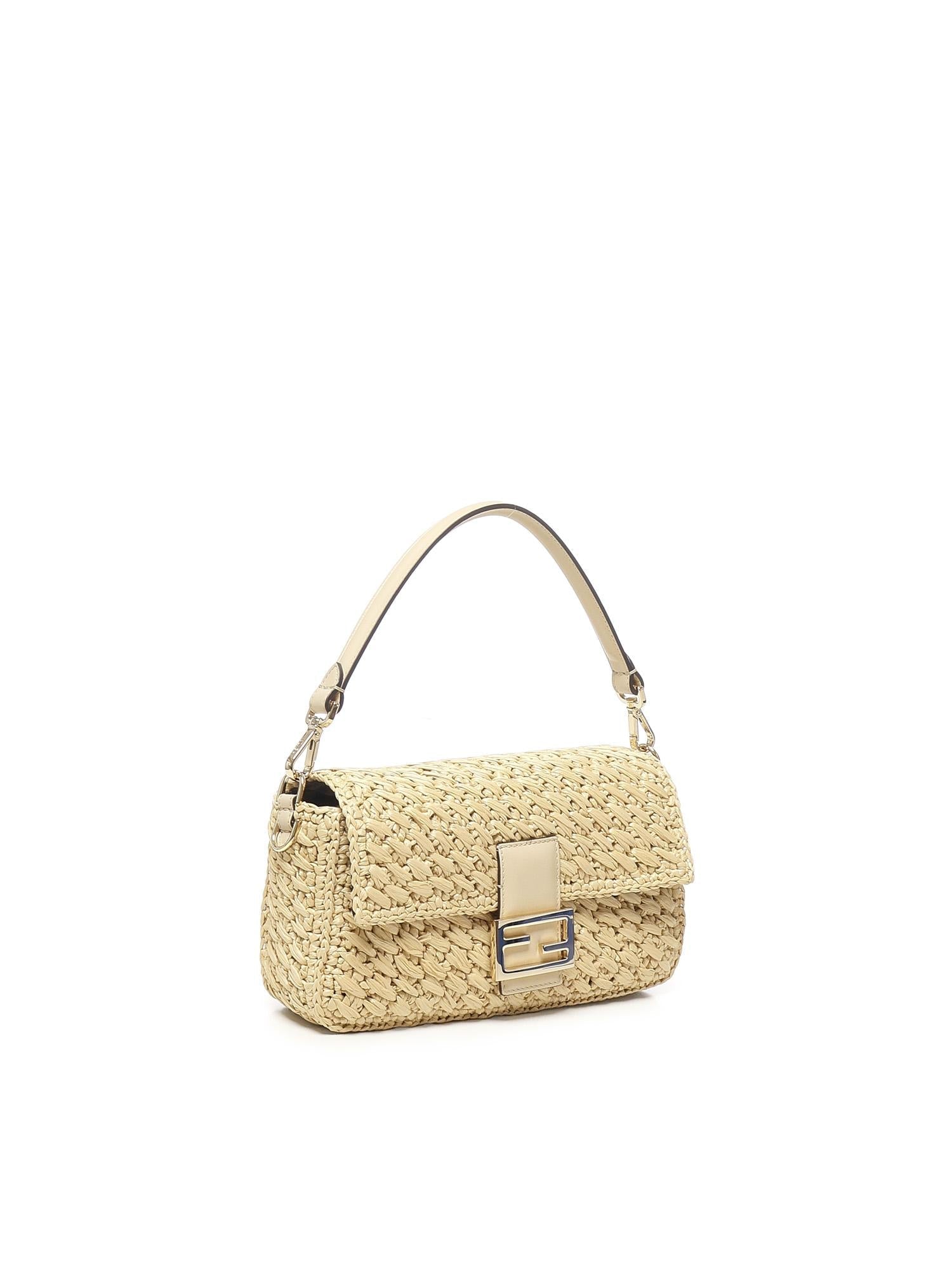 Borsa Baguette In Fibra DI Viscosa Crochet Fendi оригінал – Купити в Україні – вид ззаду