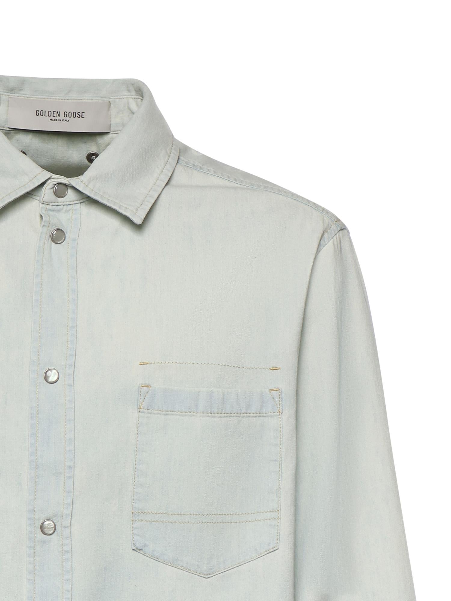 Overshirt In Denim Golden goose оригінал – Купити в Україні – вид ззаду