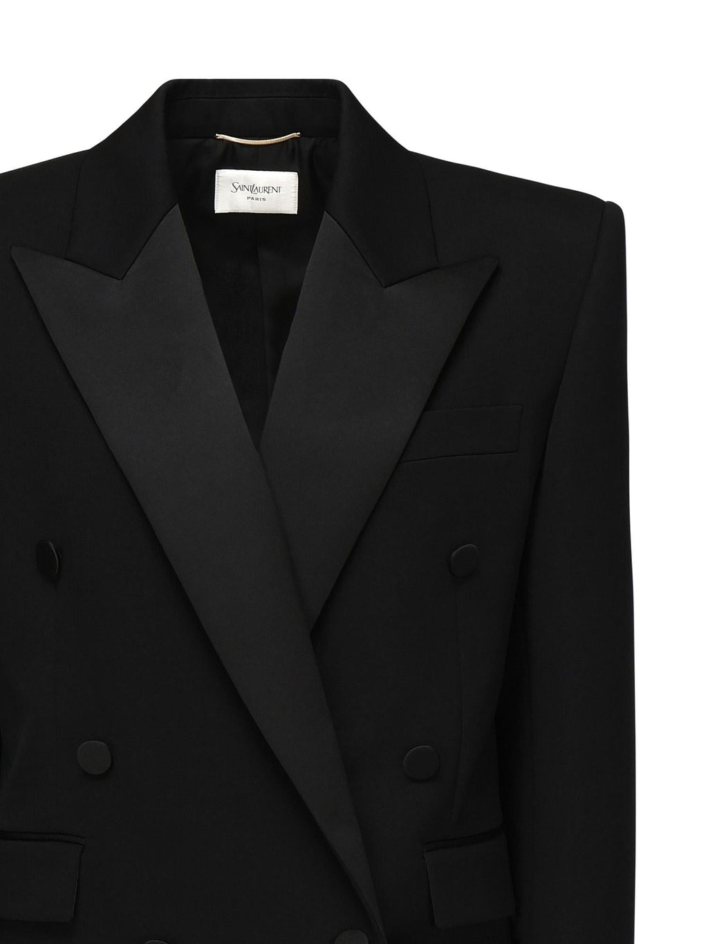 Giacca Smoking In Grain De Poudre Saint laurent – Гарантія оригінальності – вид ззаду