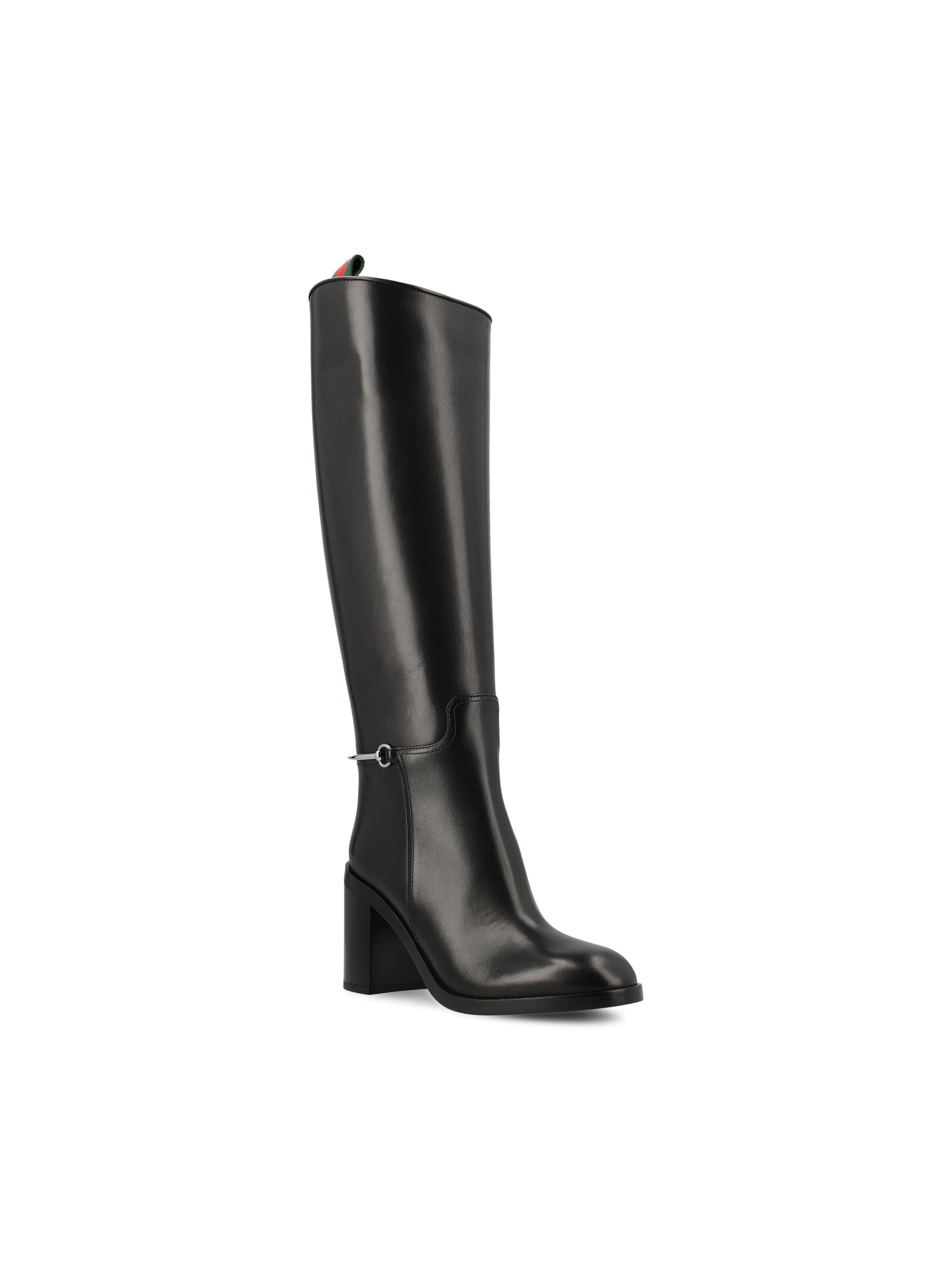 Buckle Leather Boot Gucci оригінал – Купити в Україні – вид ззаду