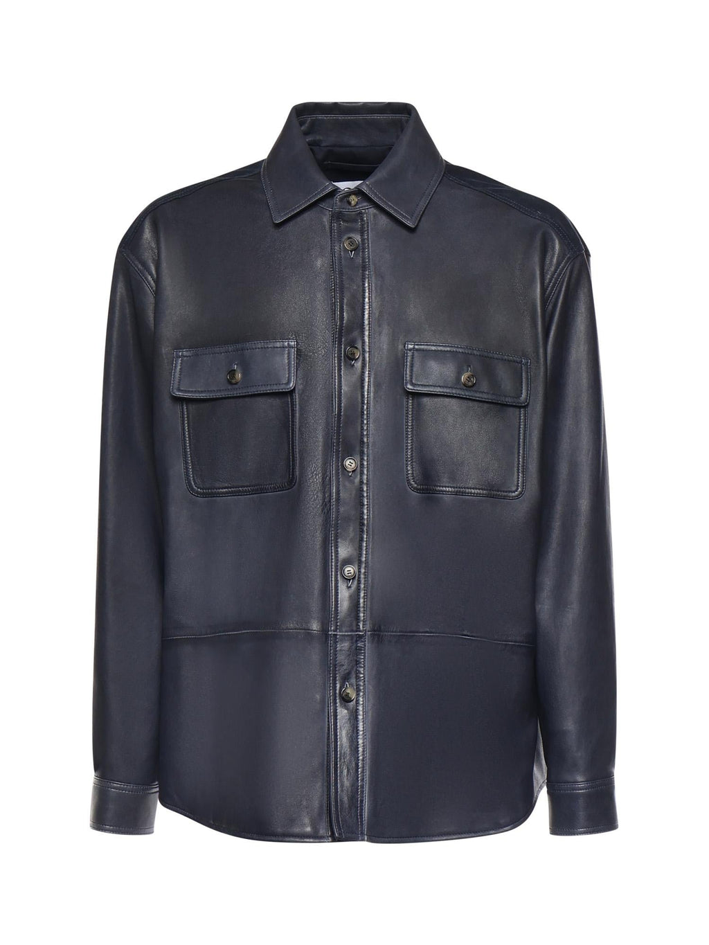 Overshirt In Nappa DI Agnello E Cotone Loewe – Гарантія оригінальності – боковий вид