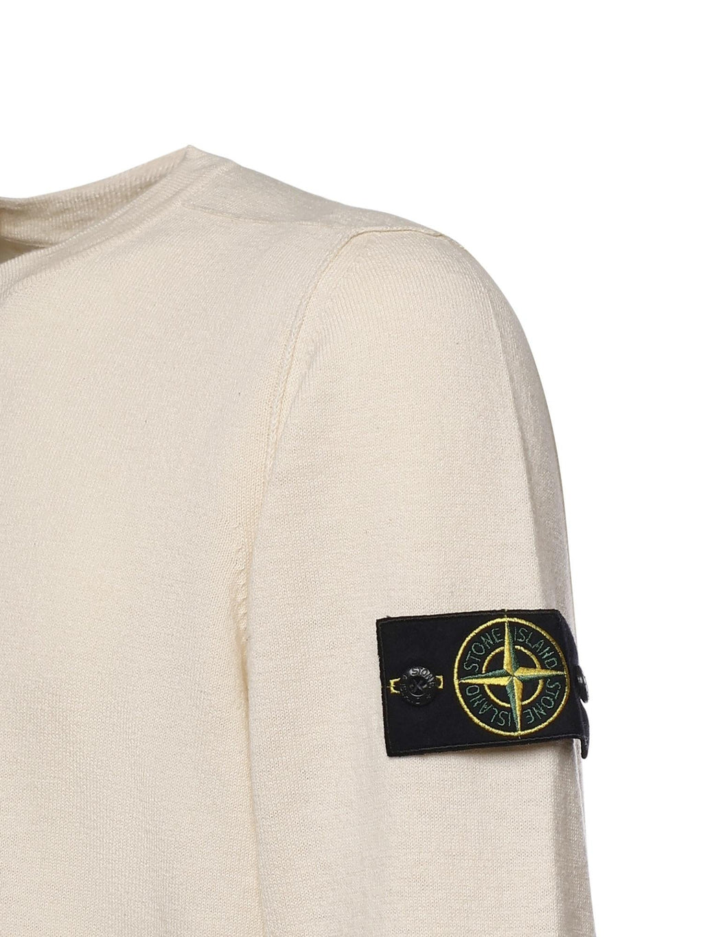 Оригінальна Maglione In Cotone E Nylon Con Logo Stone island – вид ззаду