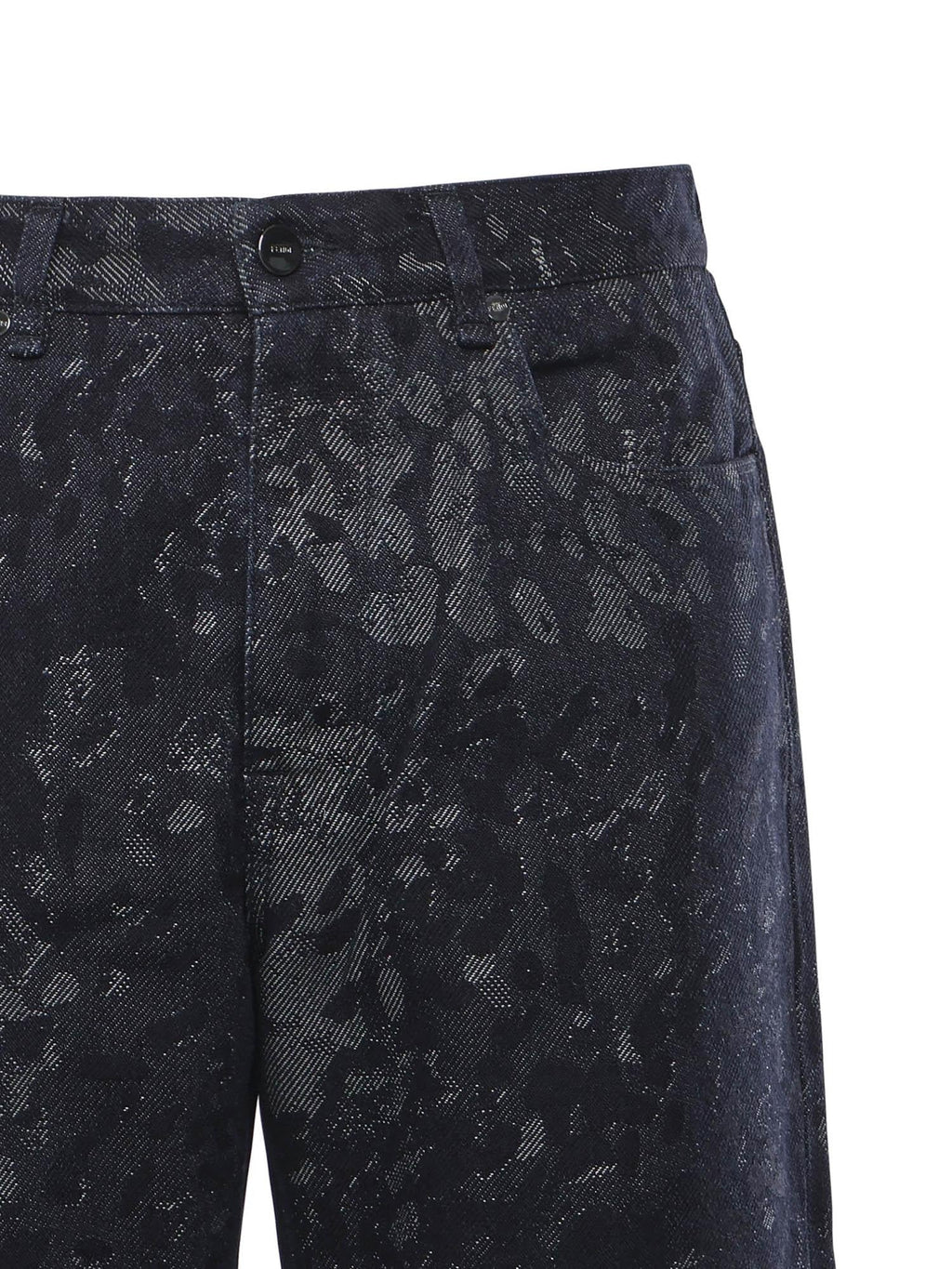 Оригінальна Jeans Jacquard In Denim Fendi – вид ззаду
