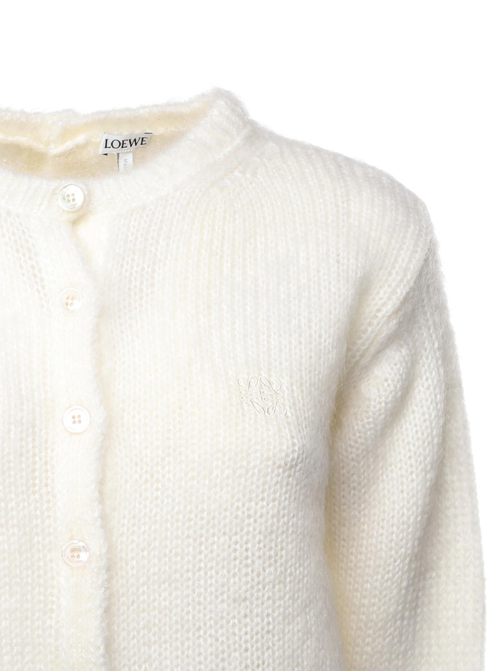 Cardigan Cropped In Misto Mohair Loewe – Гарантія оригінальності – вид ззаду
