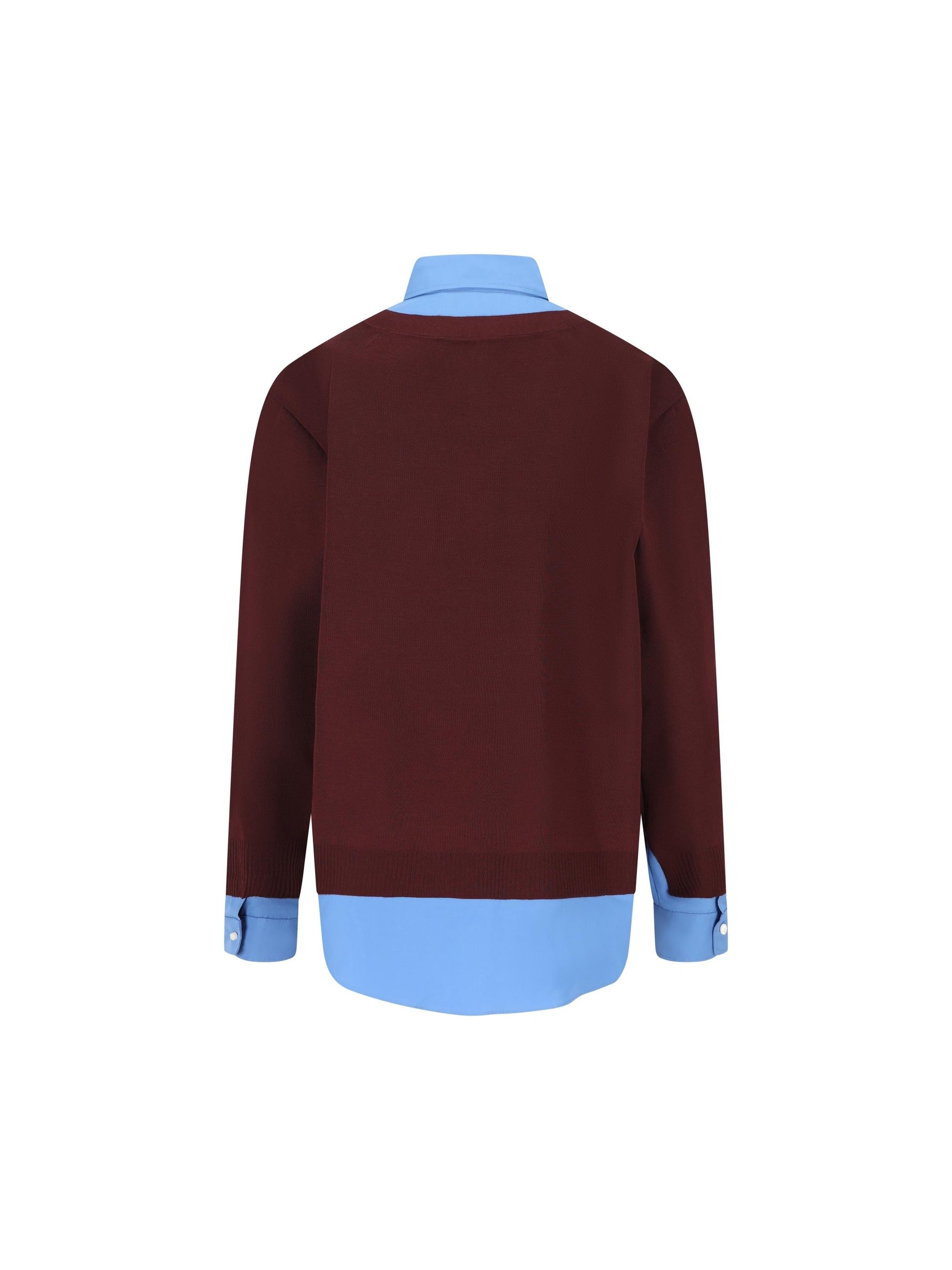 Cashmere And Poplin Shirt Miu miu оригінал – Купити в Україні – вид ззаду
