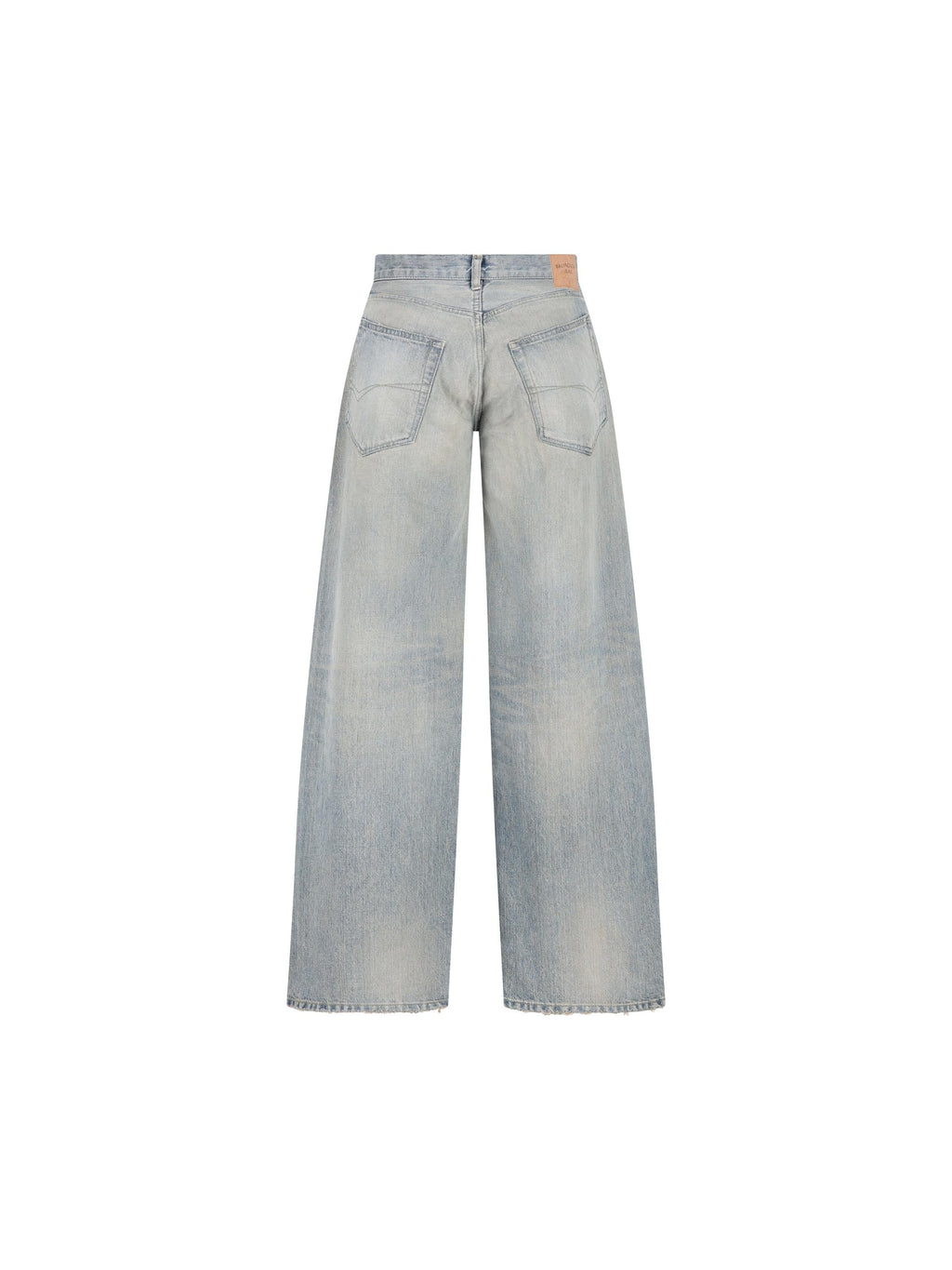 Pantaloni Baggy In Denim Balenciaga – Гарантія оригінальності – вид ззаду