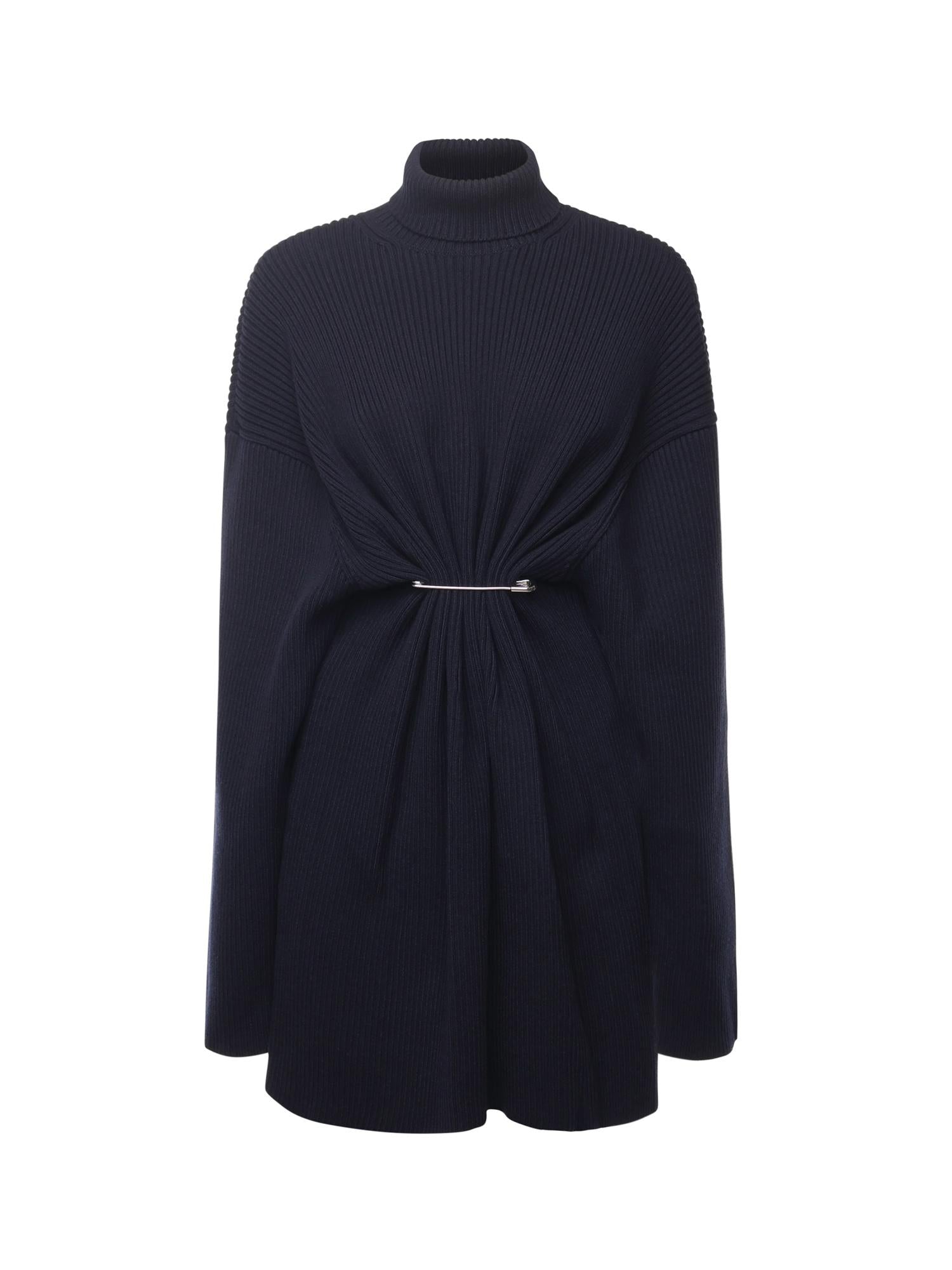 Mini Abito Pinched In Maglia DI Lana E Cotone Balenciaga оригінал – Купити в Україні – боковий вид