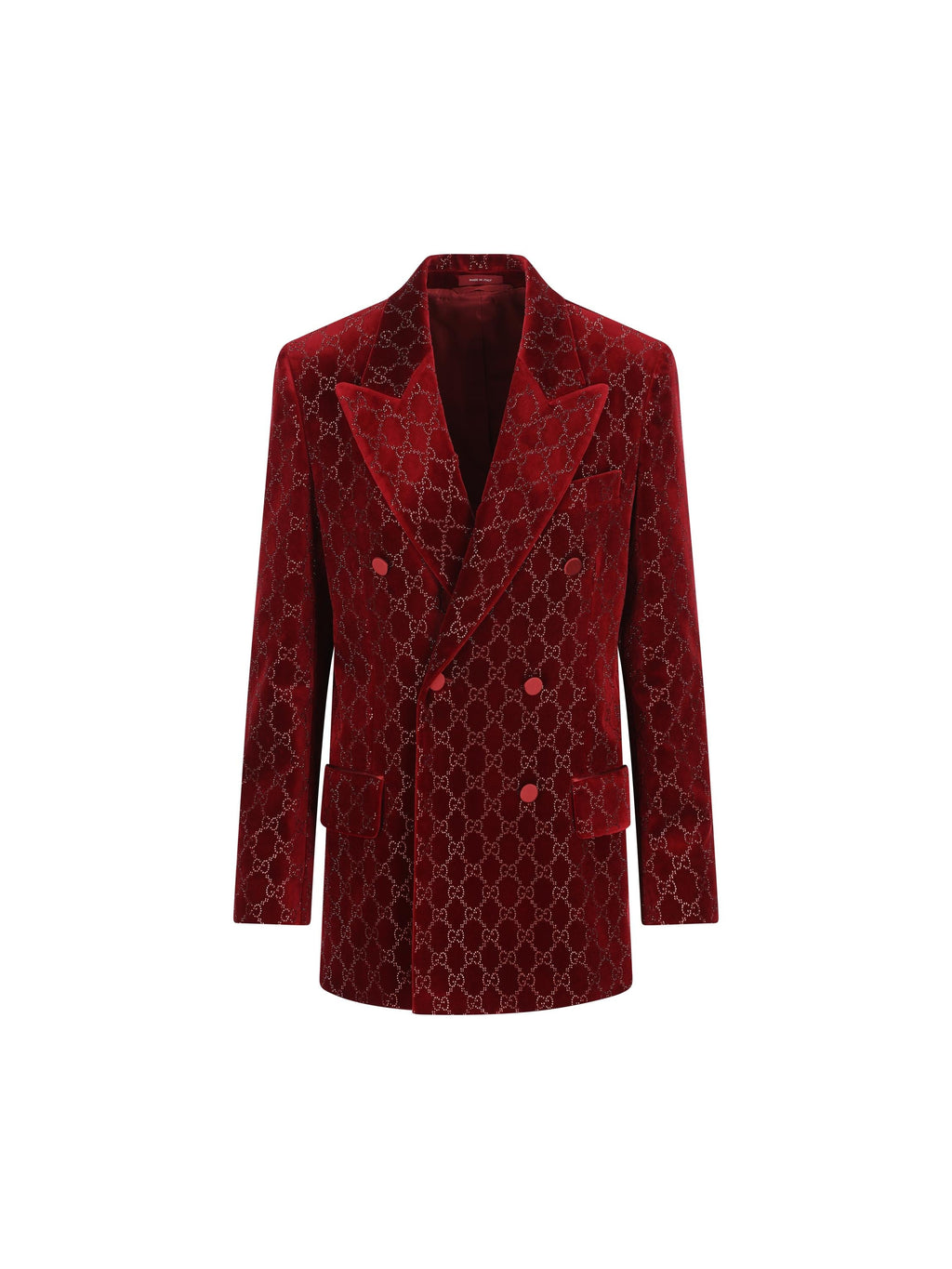 Velvet Gg Jacket Gucci – Гарантія оригінальності – боковий вид