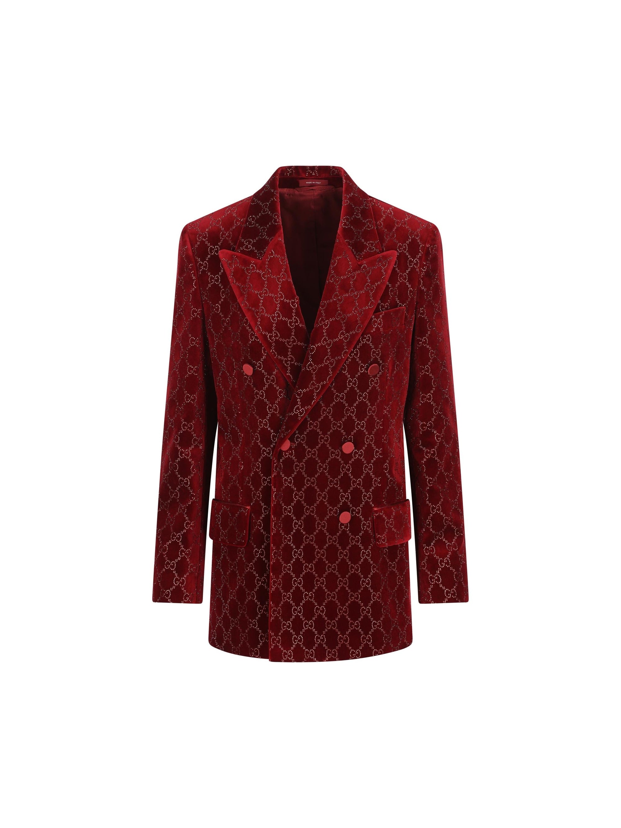 Velvet Gg Jacket Gucci – Гарантія оригінальності – боковий вид