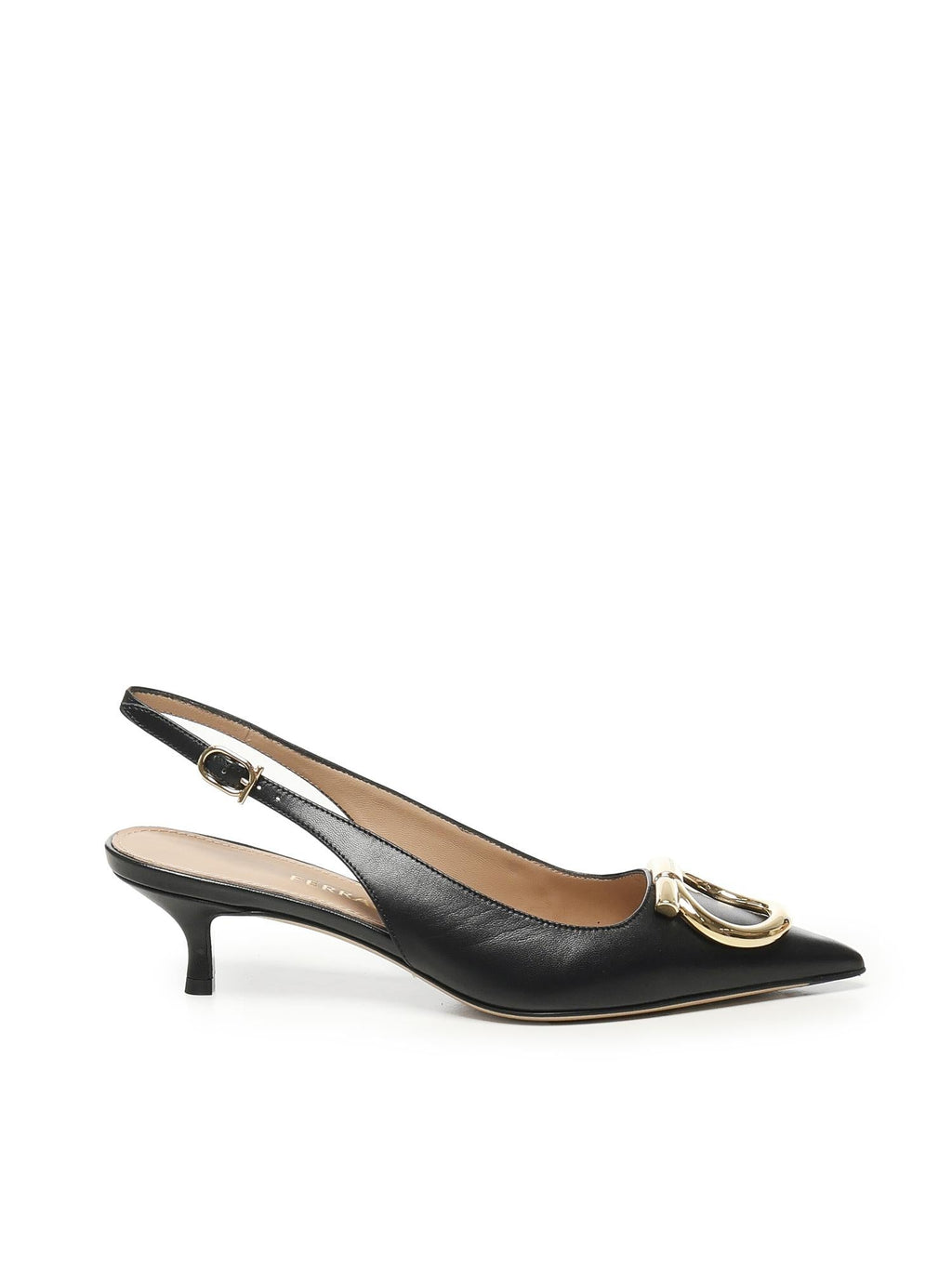 Slingback Maxi Gancini Salvatore ferragamo оригінал – Купити в Україні – боковий вид
