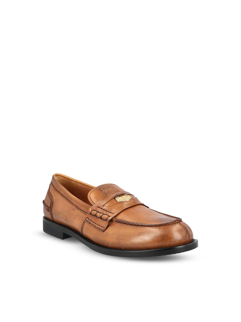 Оригінальна Leather Loafers Miu miu – вид ззаду