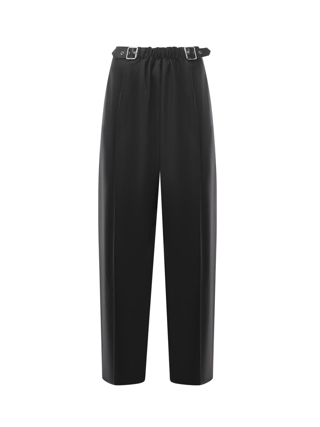 Pantaloni Con Cintura In Lana E Seta Loewe – Гарантія оригінальності – боковий вид