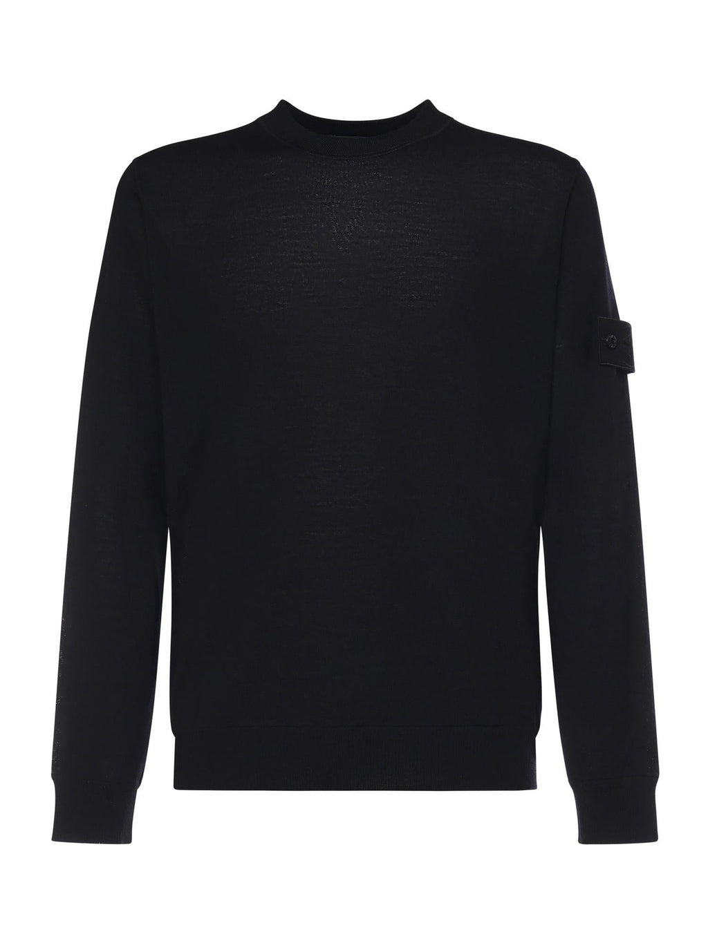 Maglione Girocollo In Lana Con Logo Stone island – Гарантія оригінальності – боковий вид