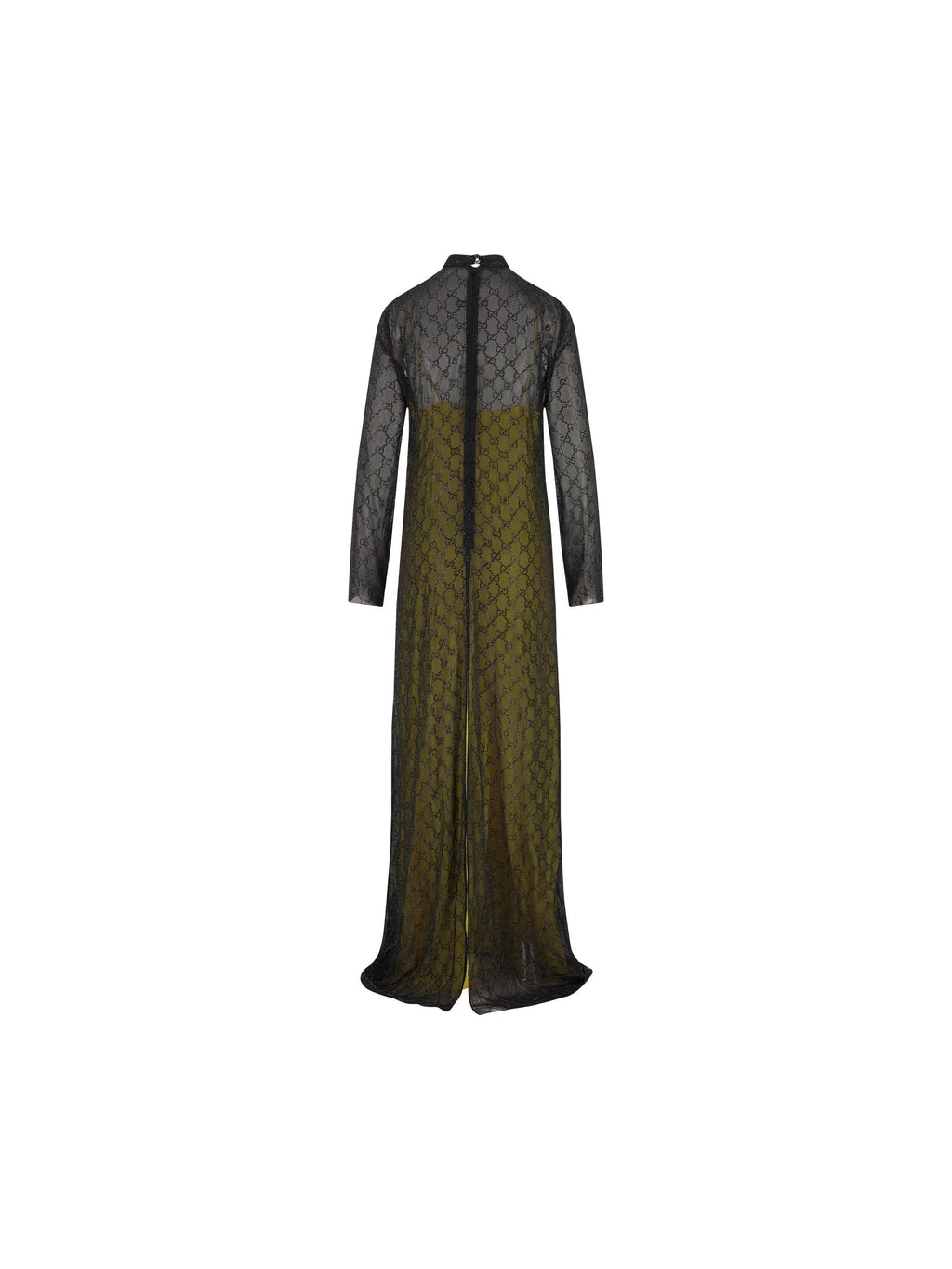 Embroidered Dress In Silk Georgette Gucci оригінал – Купити в Україні – вид ззаду