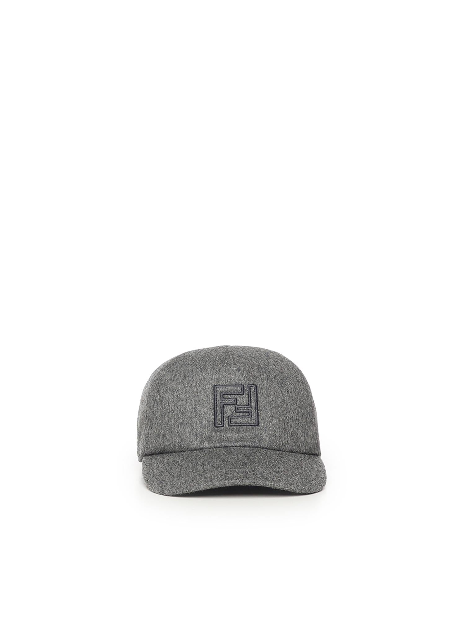 Baseball Cap In Lana E Cashmere Fendi – Гарантія оригінальності – боковий вид