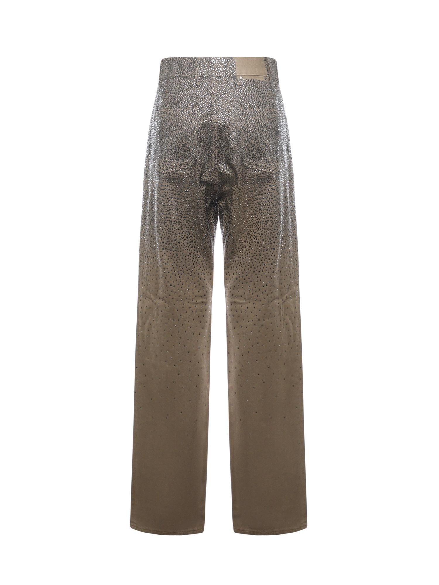 Оригінальна Pantaloni Con Swarovski Effetto Degradè Golden goose – детальний вид