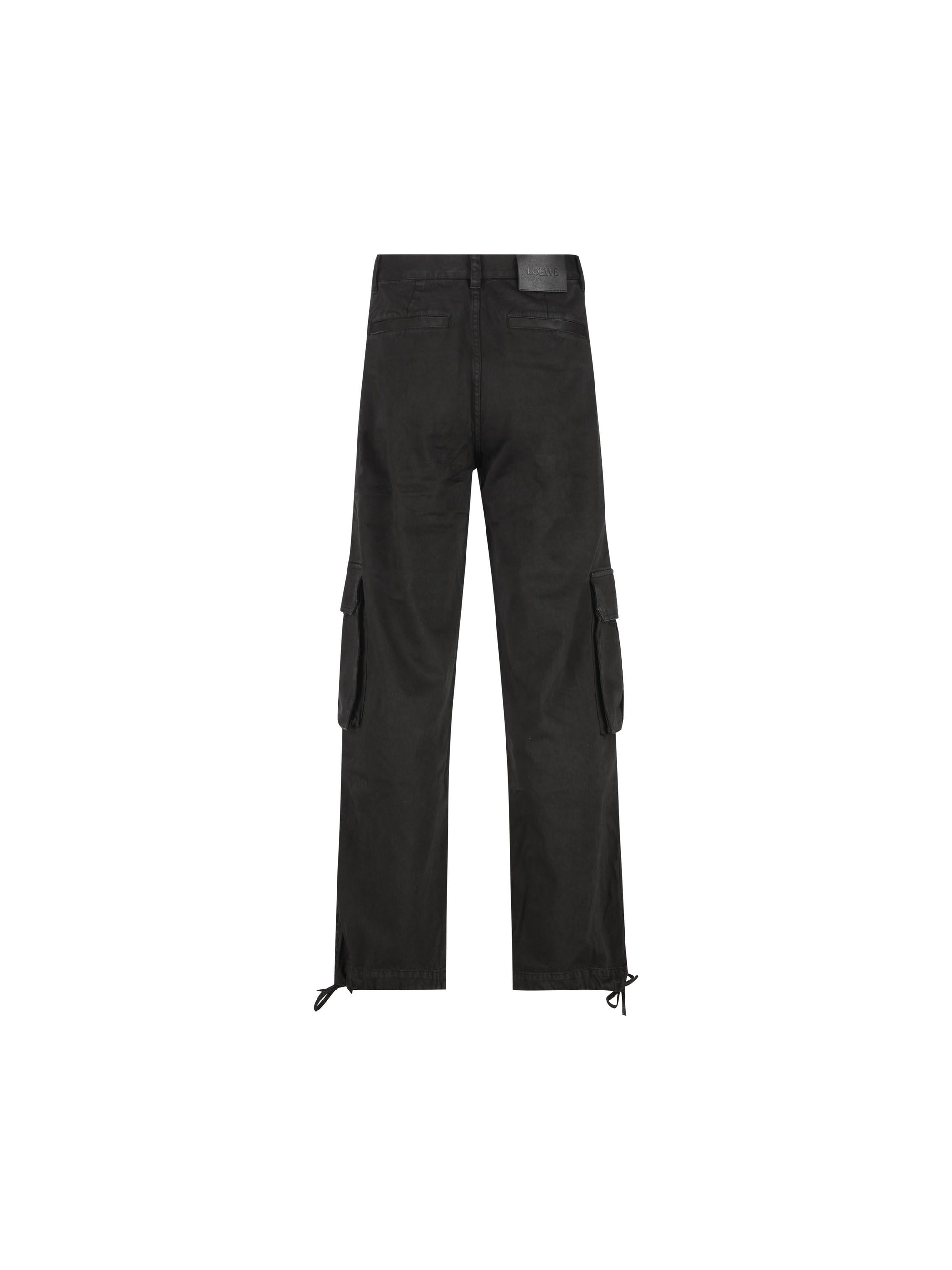 Pantaloni Cargo In Cotone Loewe оригінал – Купити в Україні – вид ззаду