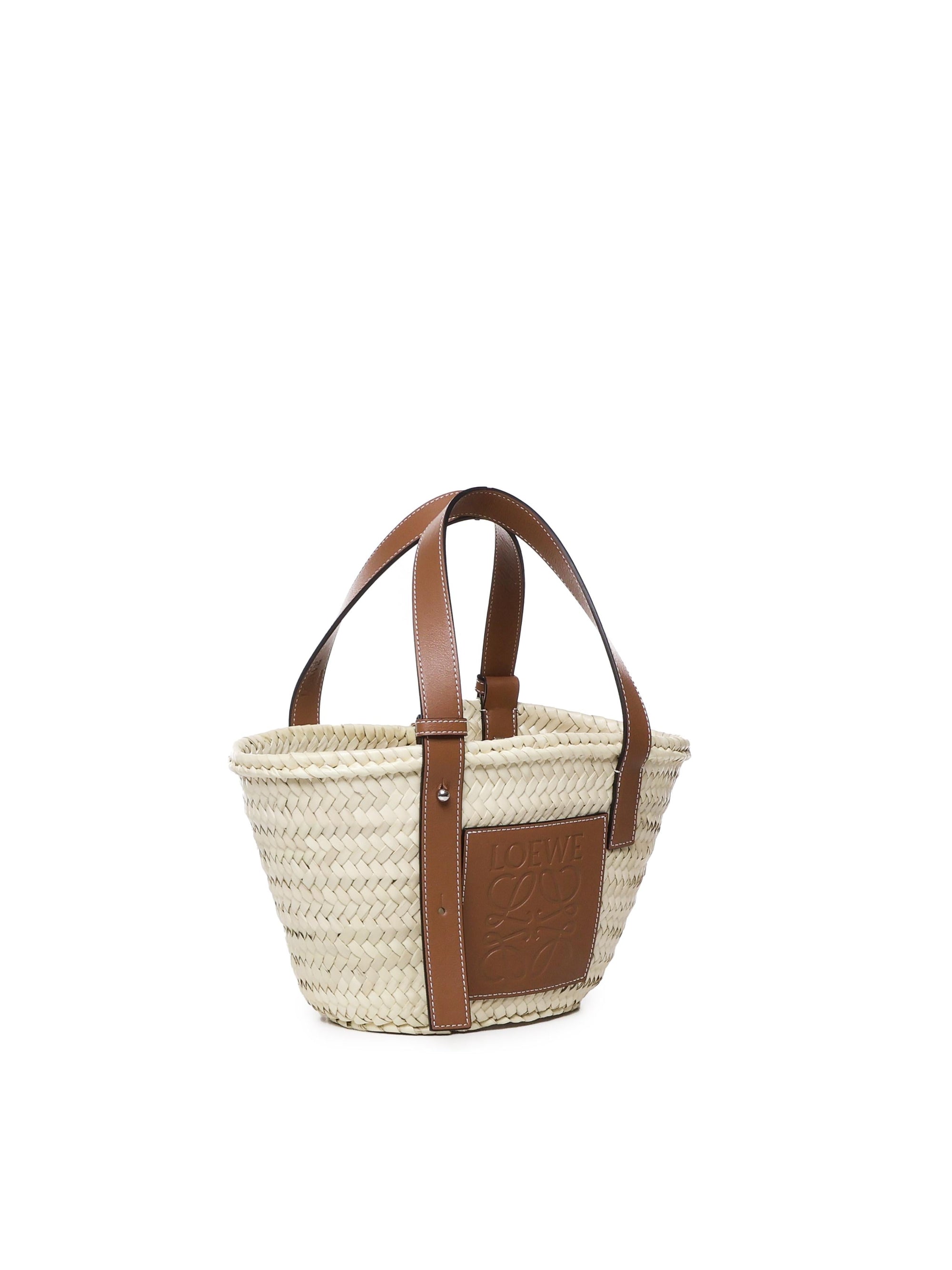 Borsa Basket In Foglia DI Palma Loewe – Гарантія оригінальності – вид ззаду