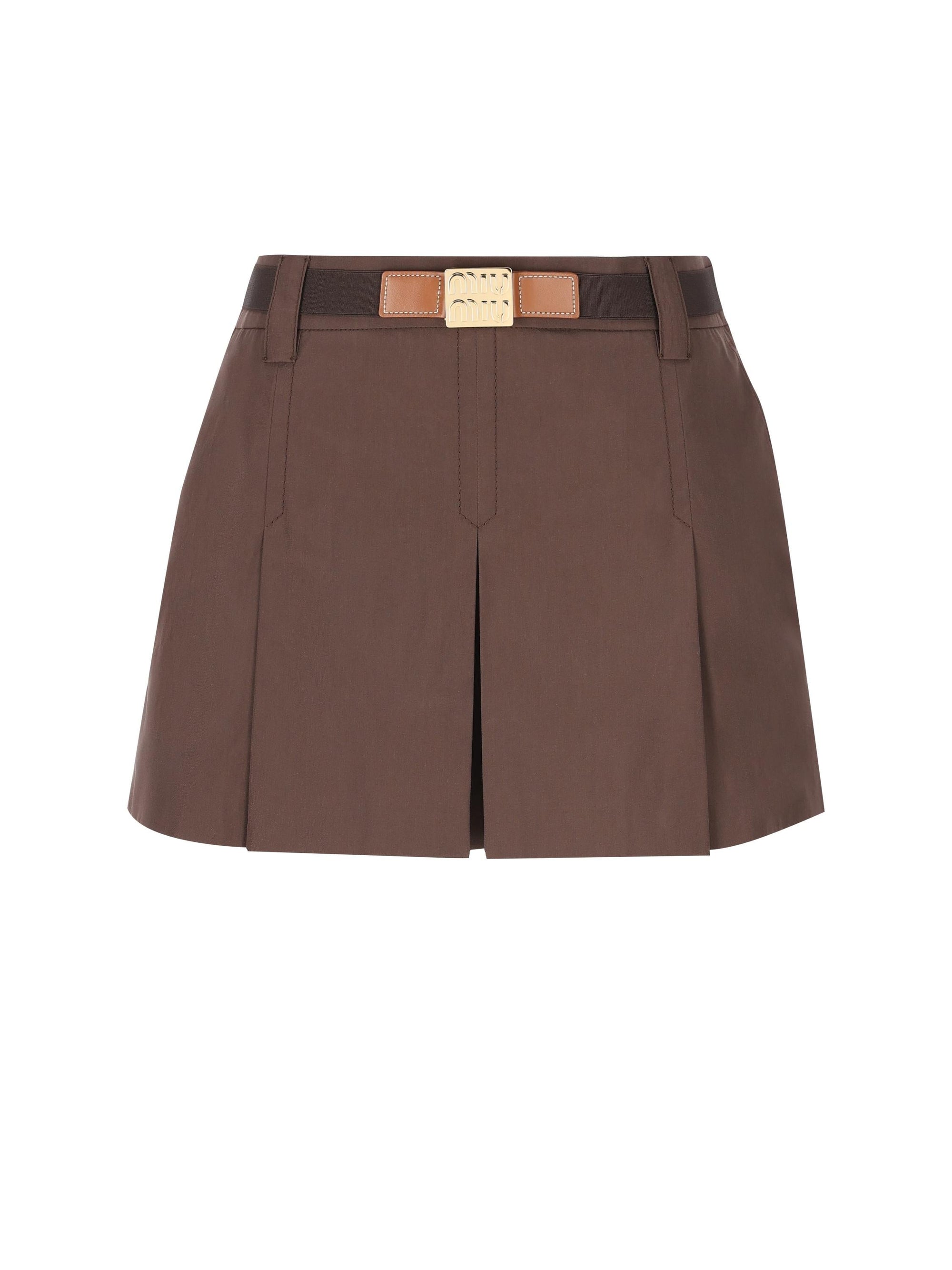 Mini Skirt In Panama Miu miu – Гарантія оригінальності – боковий вид