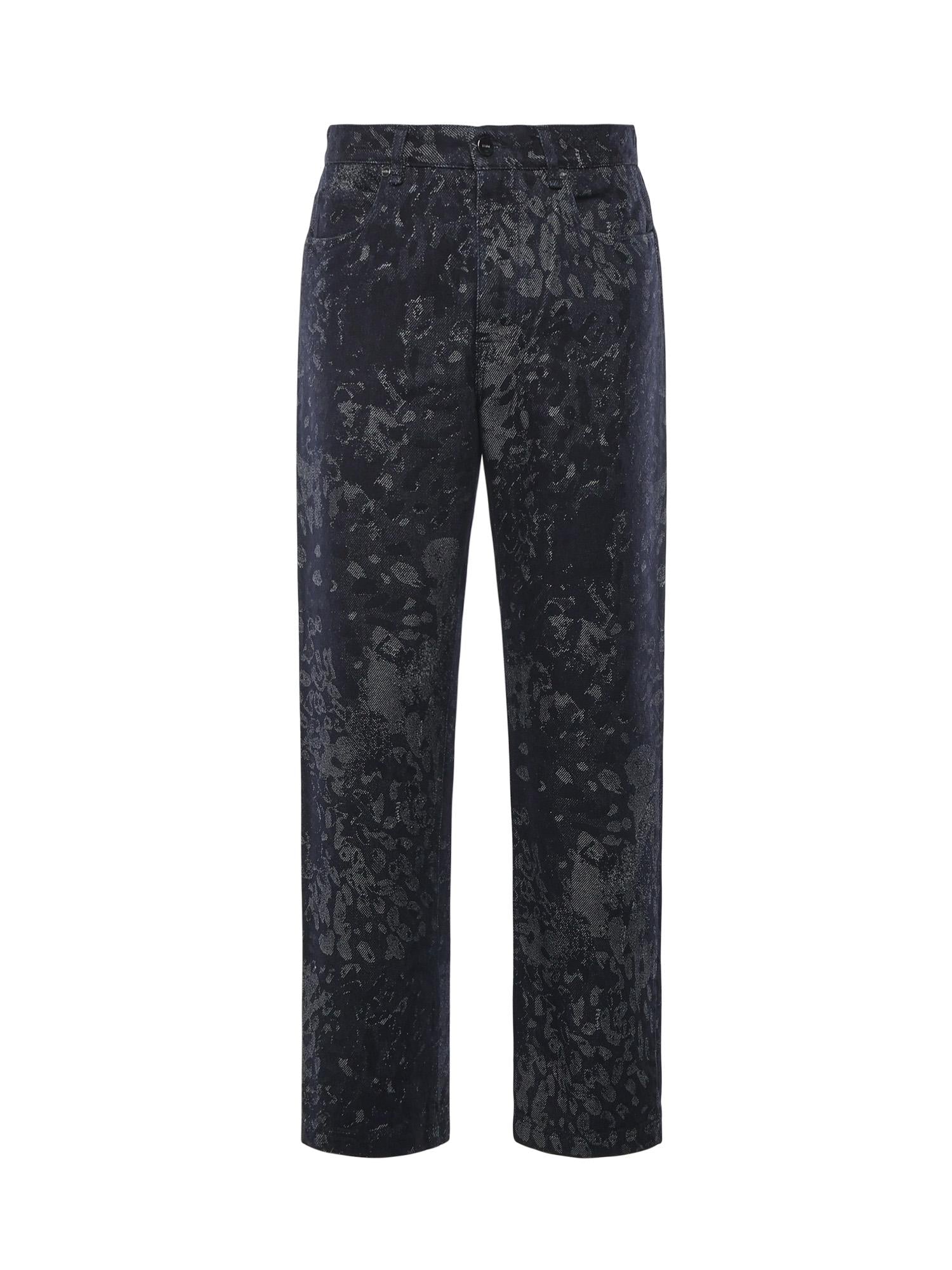 Оригінальна Jeans Jacquard In Denim Fendi – боковий вид
