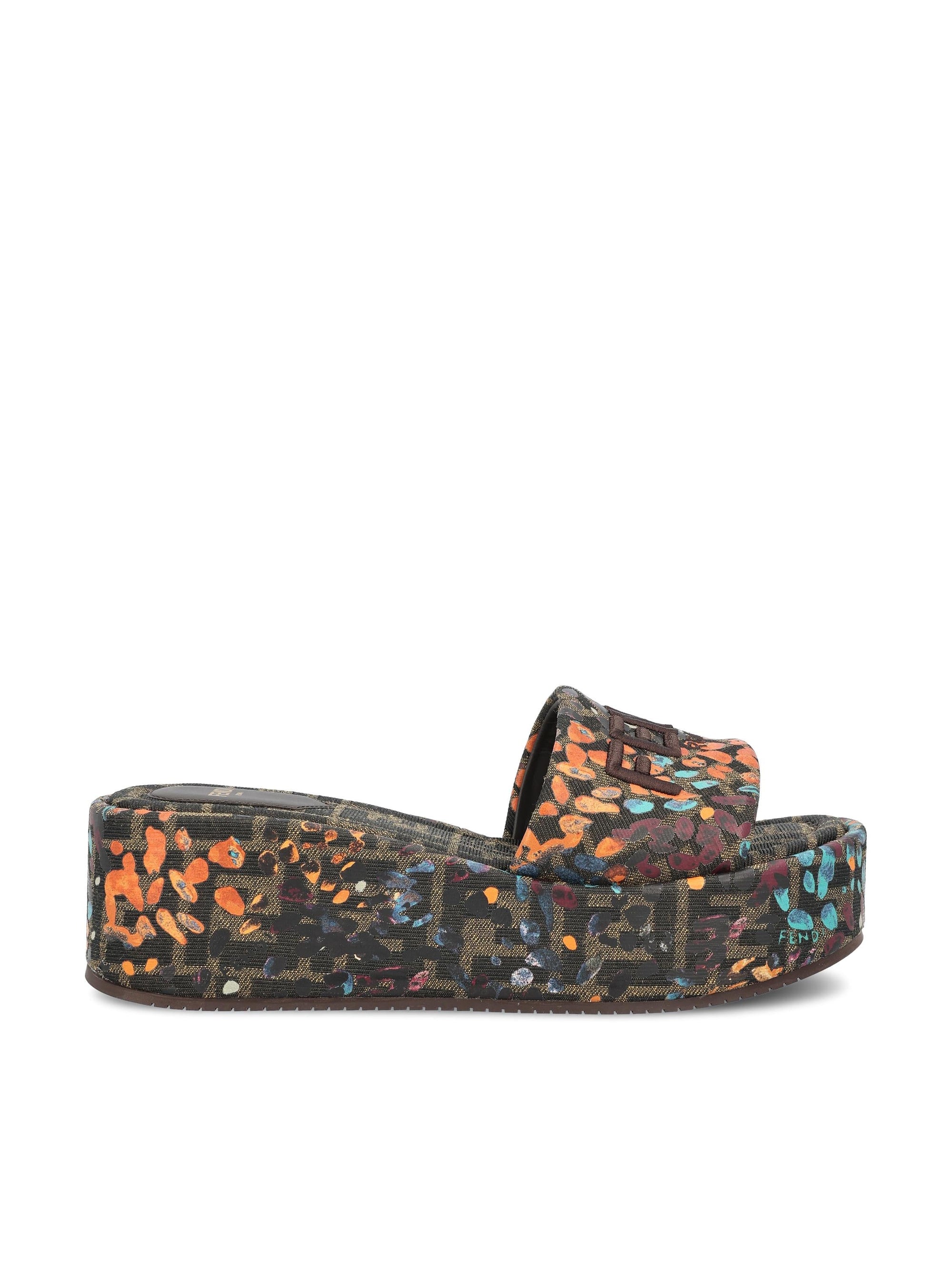 Platform Tess Slides Fendi – Гарантія оригінальності – боковий вид