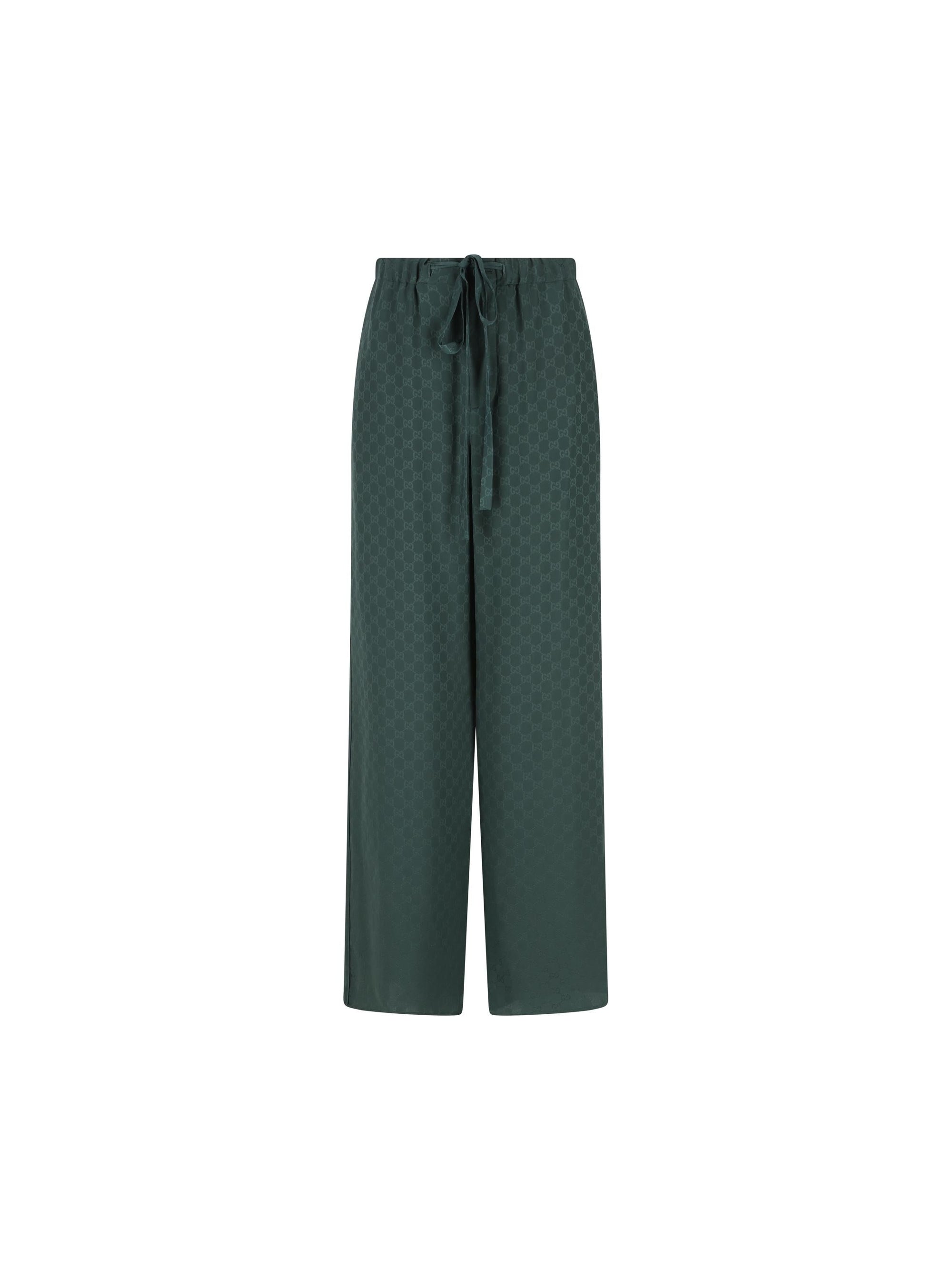Silk Jogging Pants Gucci – Гарантія оригінальності – боковий вид