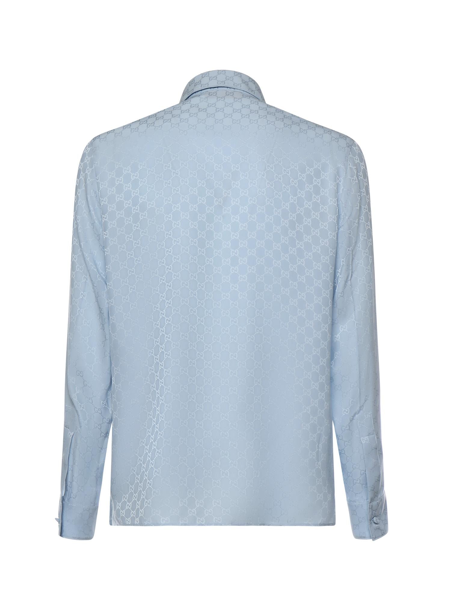 Camicia In Seta Gg Jacquard Gucci оригінал – Купити в Україні – детальний вид