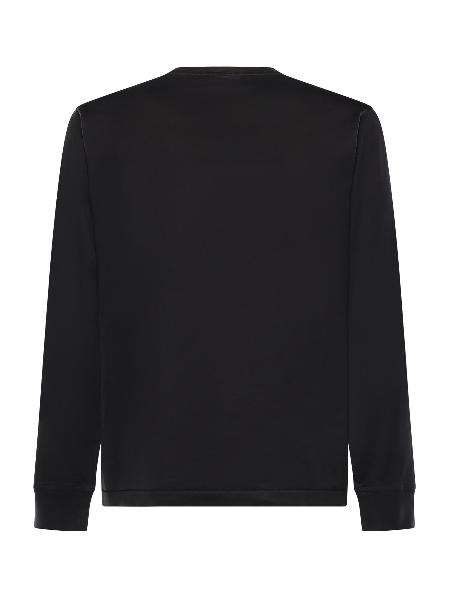 T-Shirt A Manica Lunga Con Patch Compass In Jersey DI Cotone Stone island – Гарантія оригінальності – детальний вид