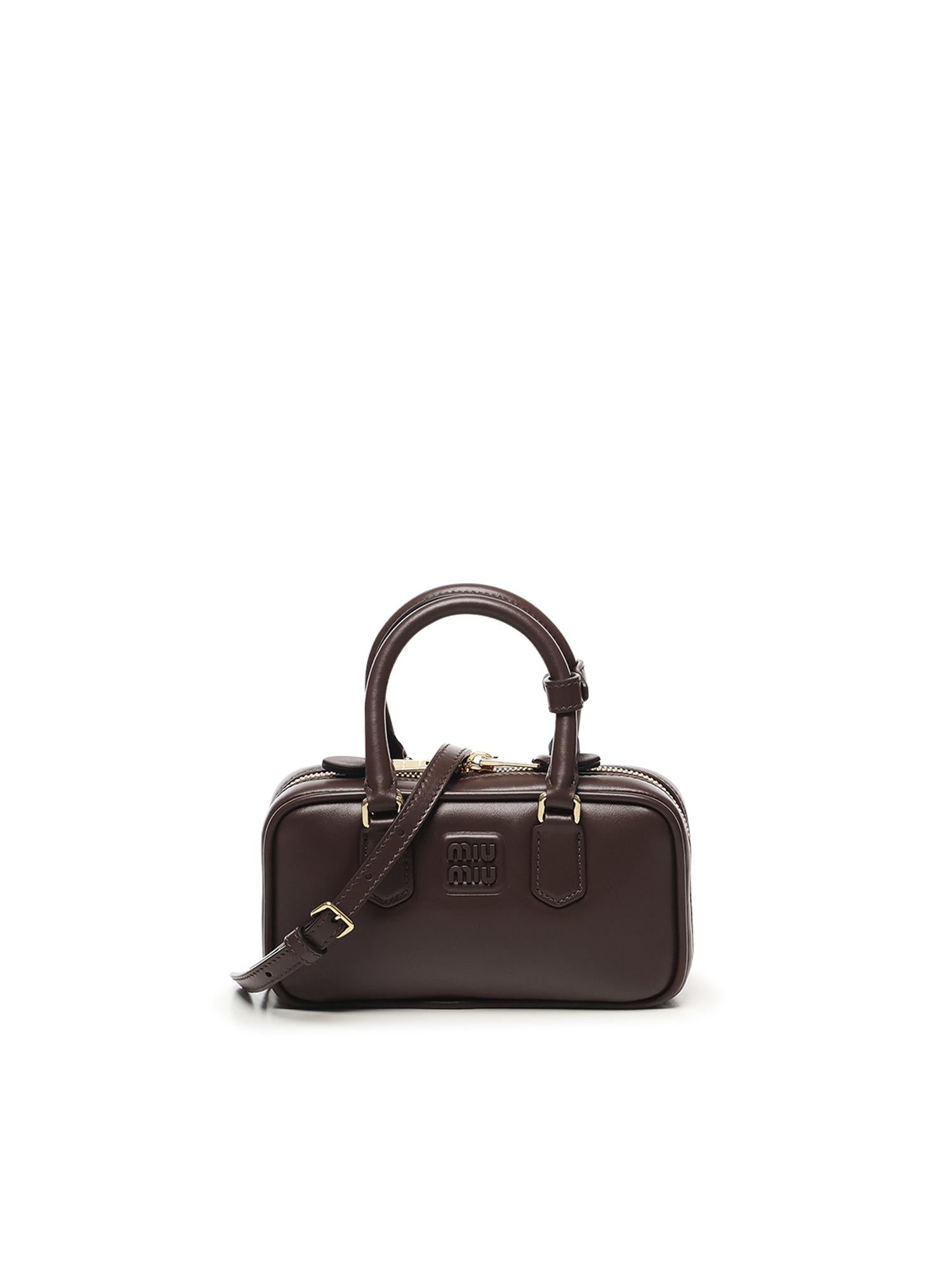 Оригінальна Mini Borsa Arcadie In Pelle Miu miu – боковий вид