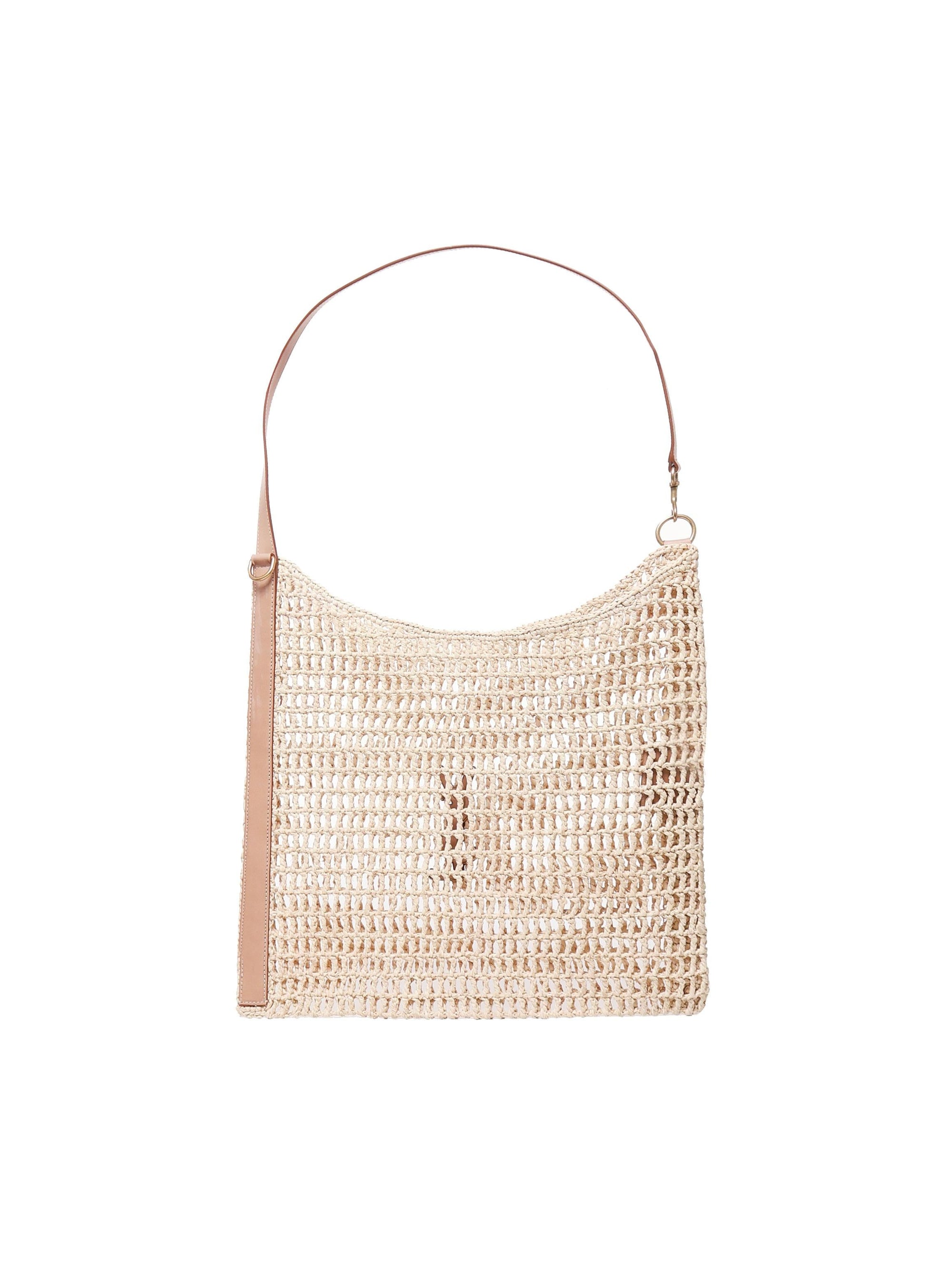Borsa Oxalis In Rafia Macramè Saint laurent – Гарантія оригінальності – детальний вид