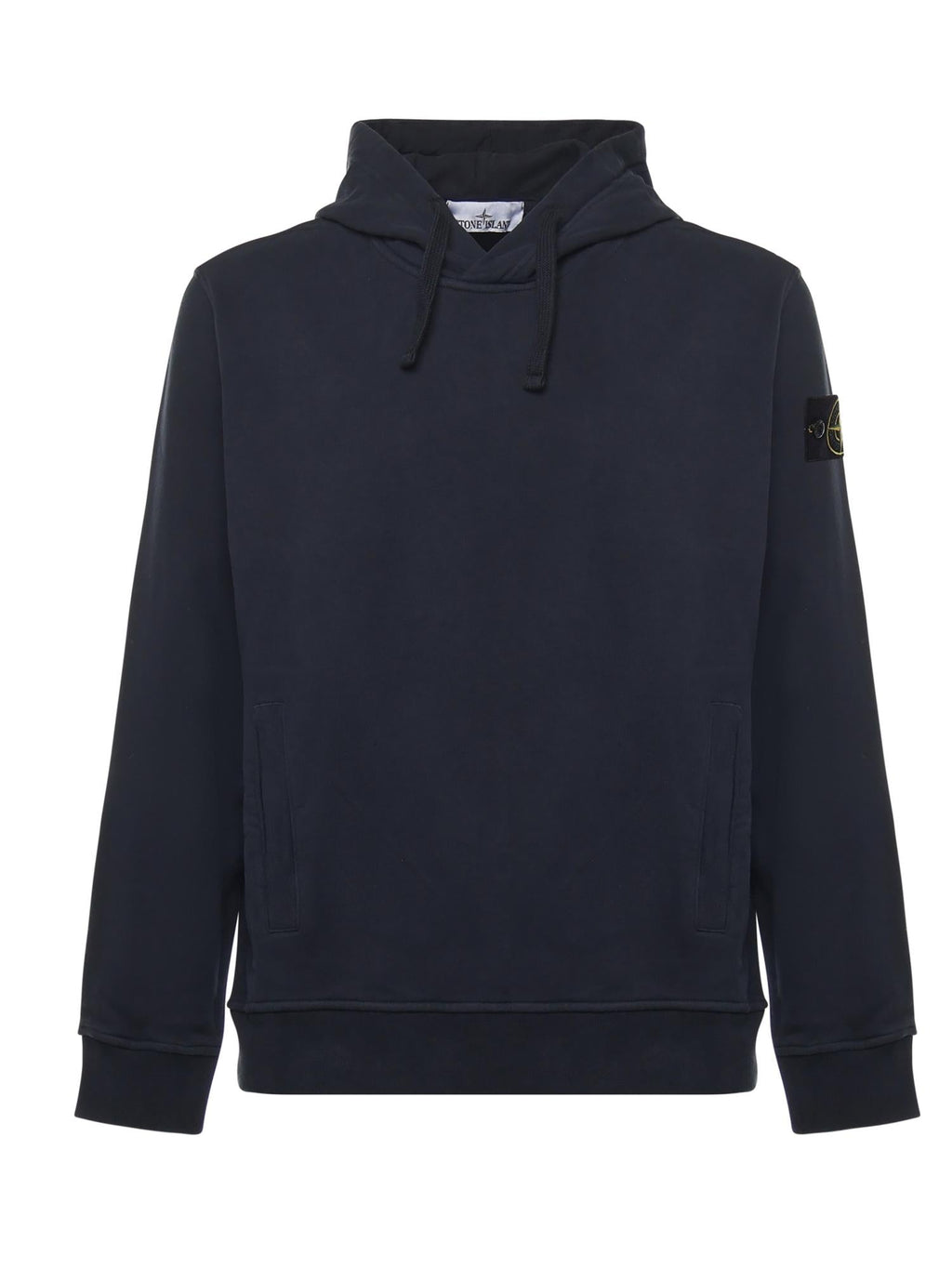 Felpa Con Cappuccio E Logo Stone island – Гарантія оригінальності – боковий вид