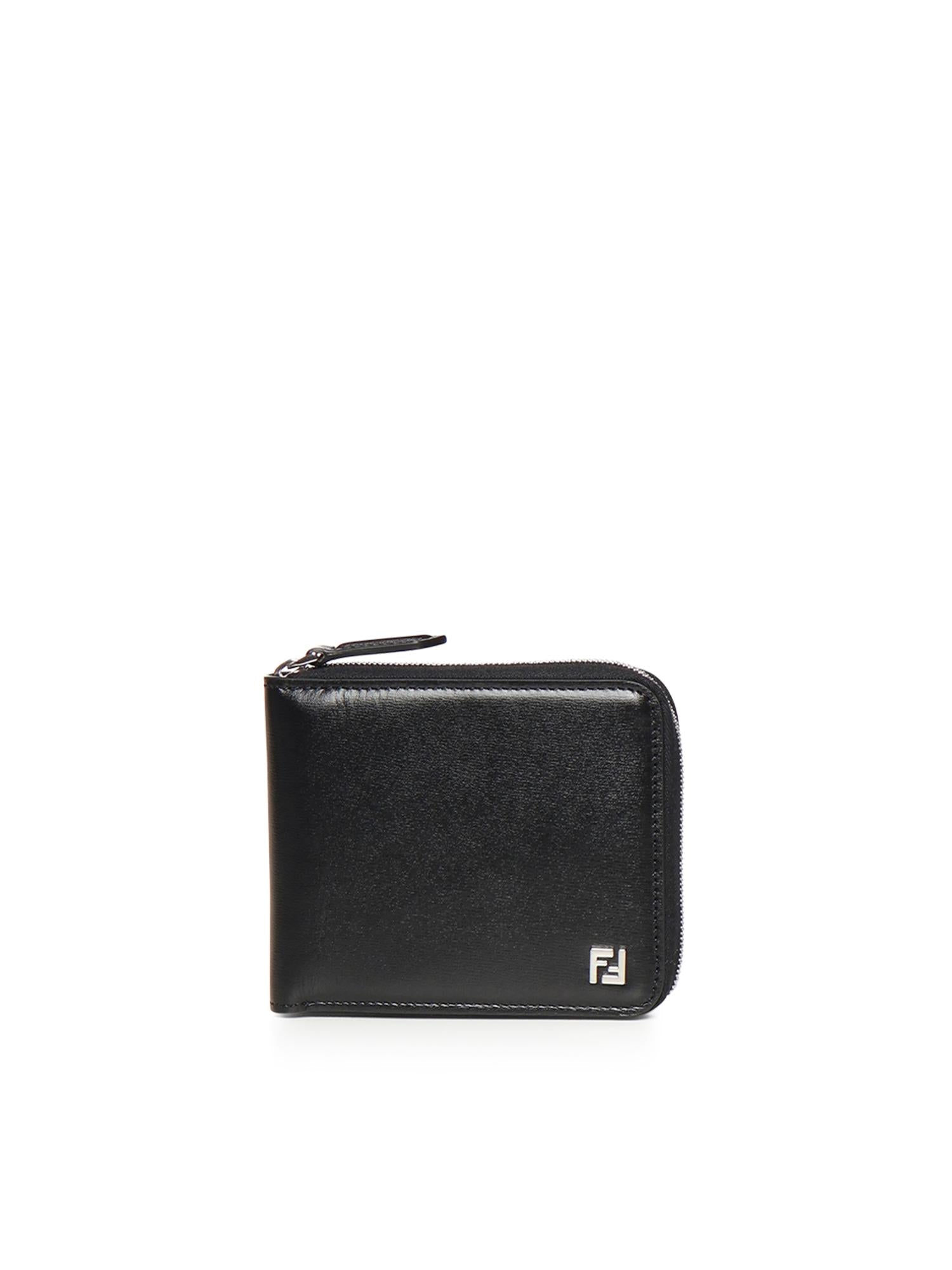 Portafoglio Squared Ff In Pelle Con Logo Fendi оригінал – Купити в Україні – боковий вид