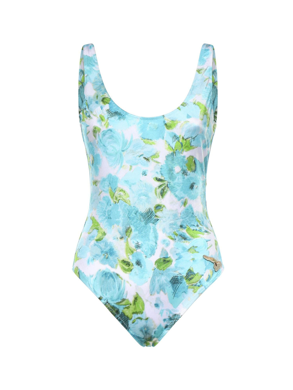 Оригінальна Costume Da Bagno Intero Con Stampa Fiori Acquatici Chloe – боковий вид