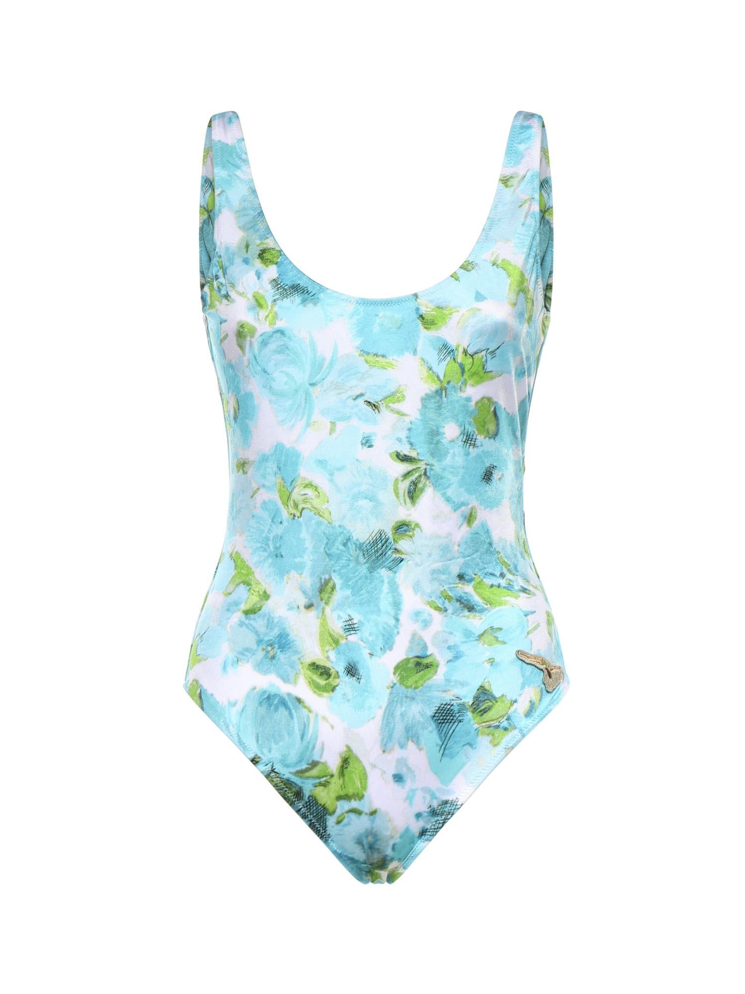 Оригінальна Costume Da Bagno Intero Con Stampa Fiori Acquatici Chloe – боковий вид