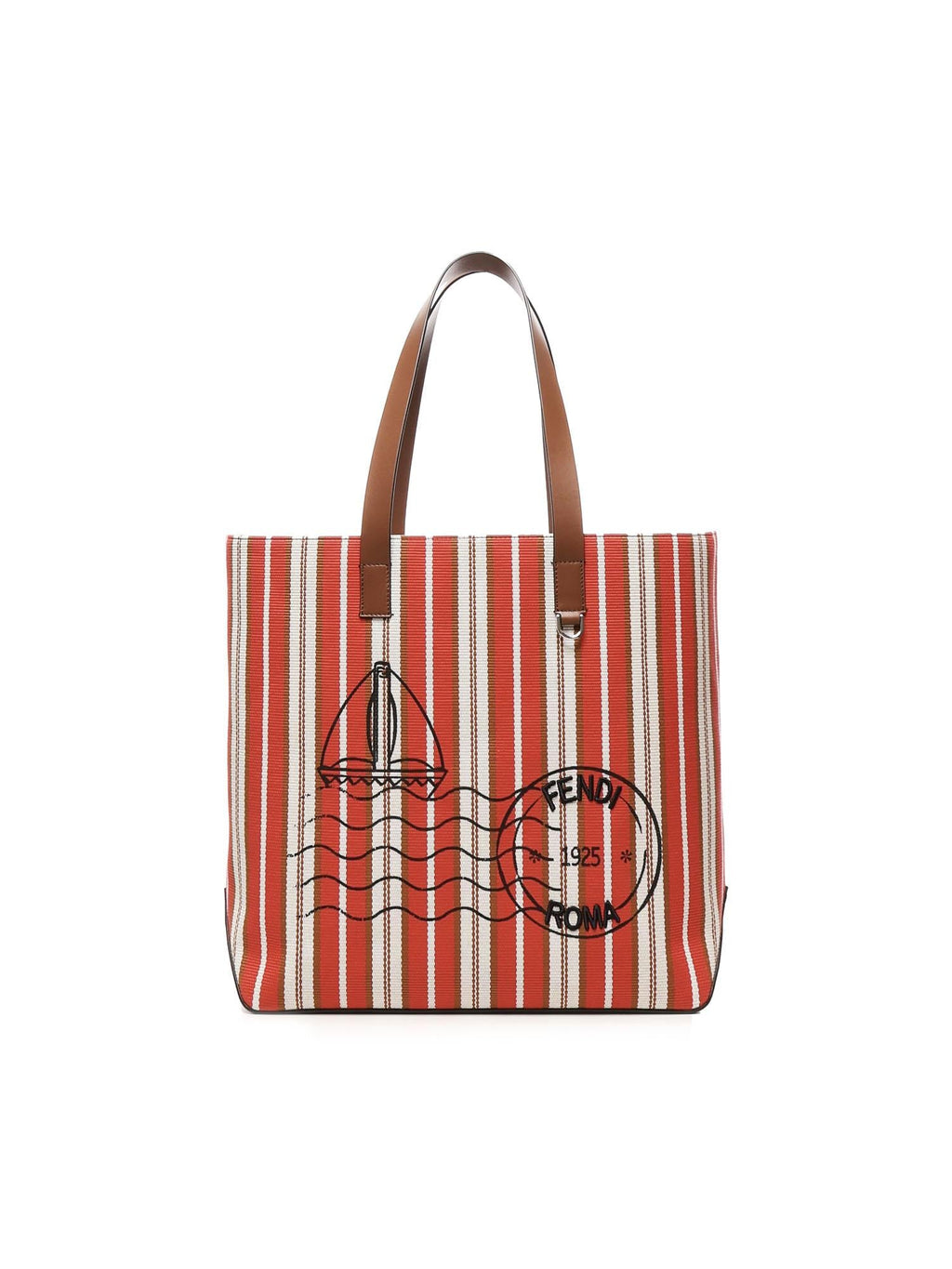 Shopping Bag Medium A Righe Fendi оригінал – Купити в Україні – боковий вид