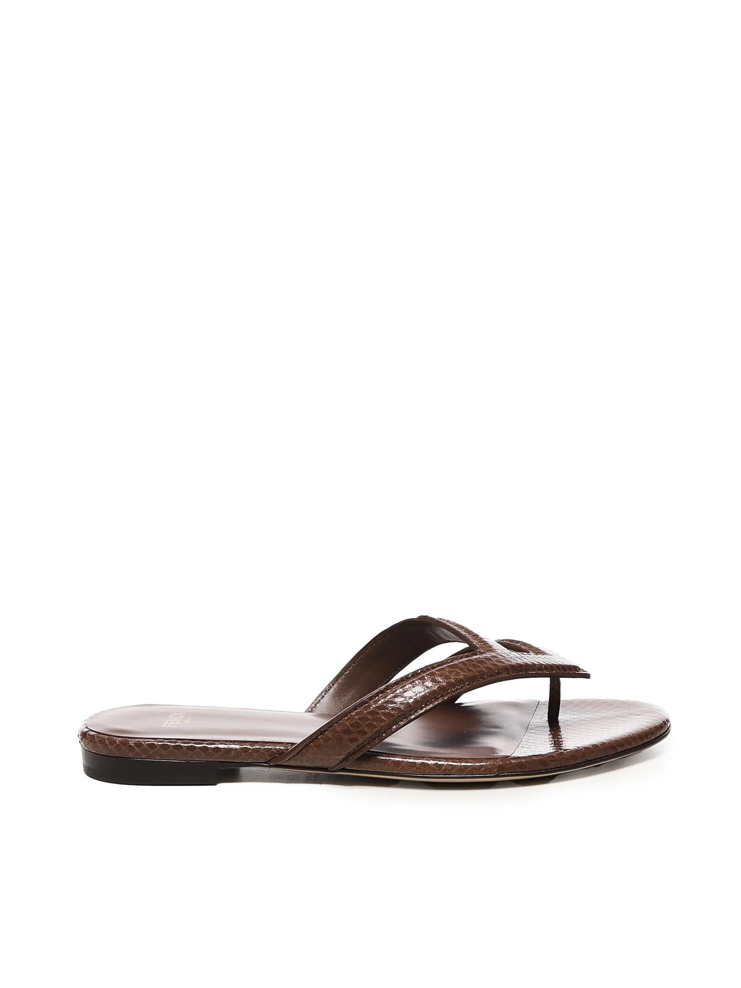 Оригінальна Infradito Flatform Fendi Fling Fendi – боковий вид