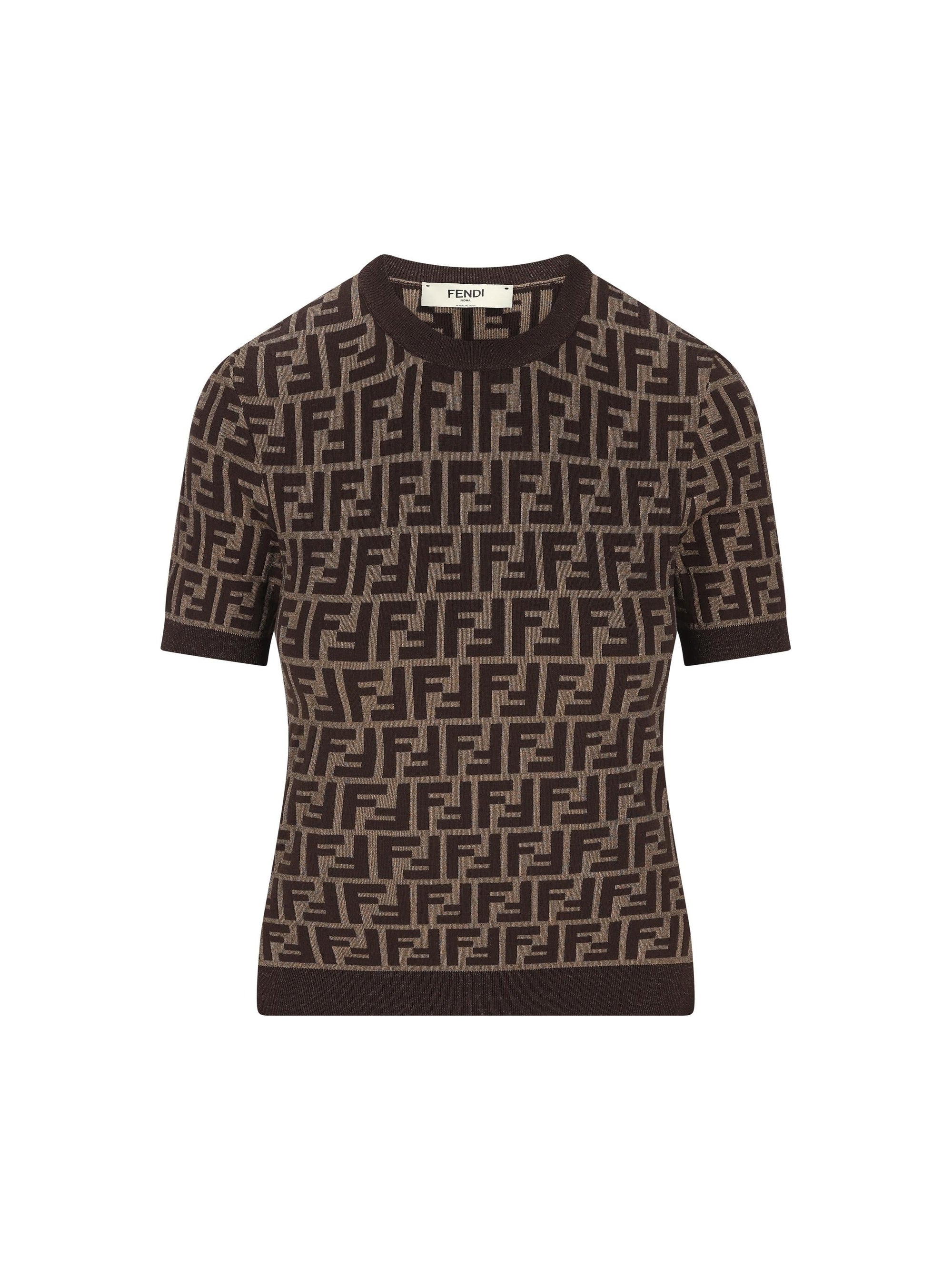 Maglia In Cotone Ff Fendi – Гарантія оригінальності – боковий вид