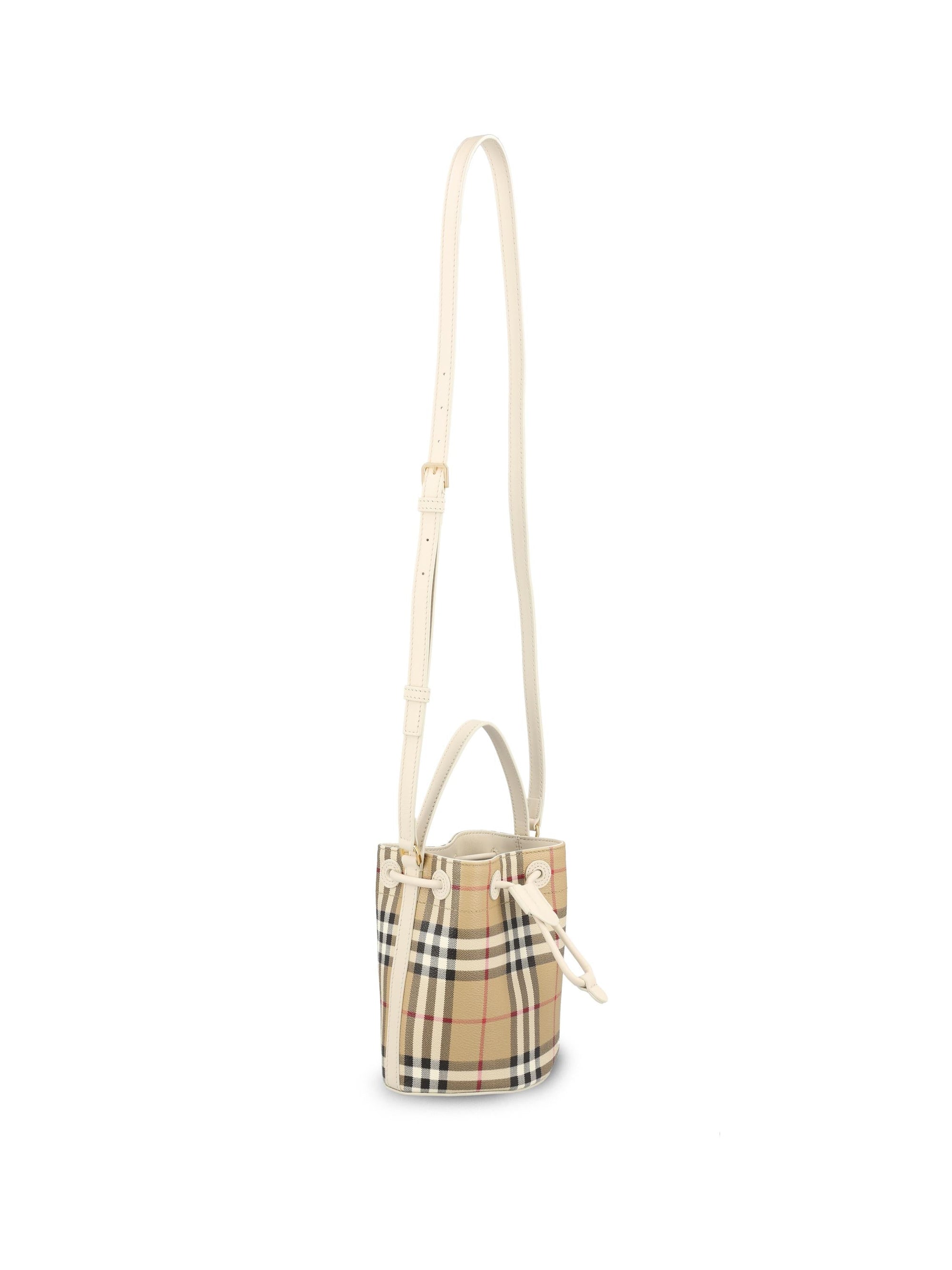 Mini Check Bucket Bag Burberry – Гарантія оригінальності – детальний вид