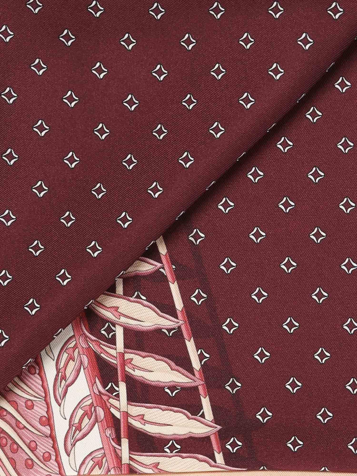 Foulard In Seta Con Stampa Salvatore ferragamo – Гарантія оригінальності – вид ззаду