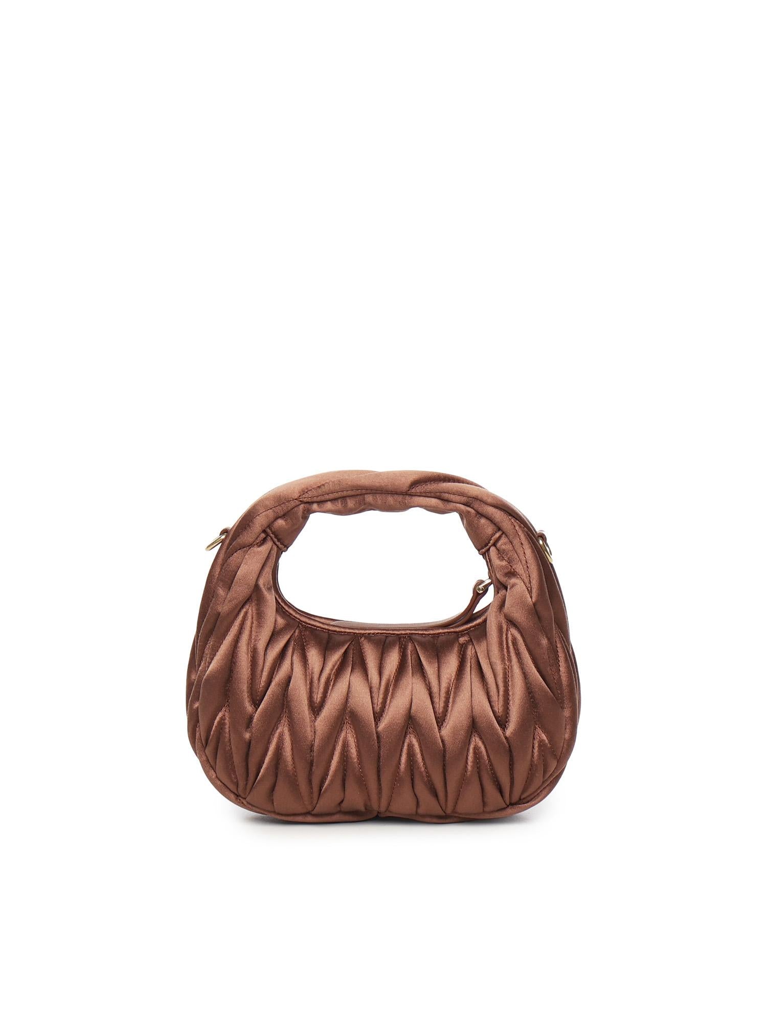 Mini Bag Wander In Raso Trapuntato Miu miu – Гарантія оригінальності – детальний вид