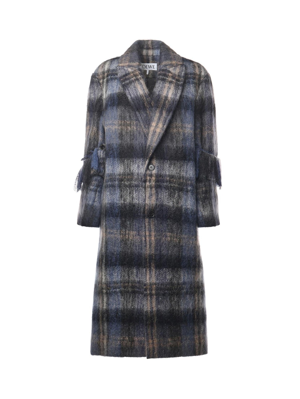 Cappotto In Misto Mohair E Lana Loewe – Гарантія оригінальності – боковий вид