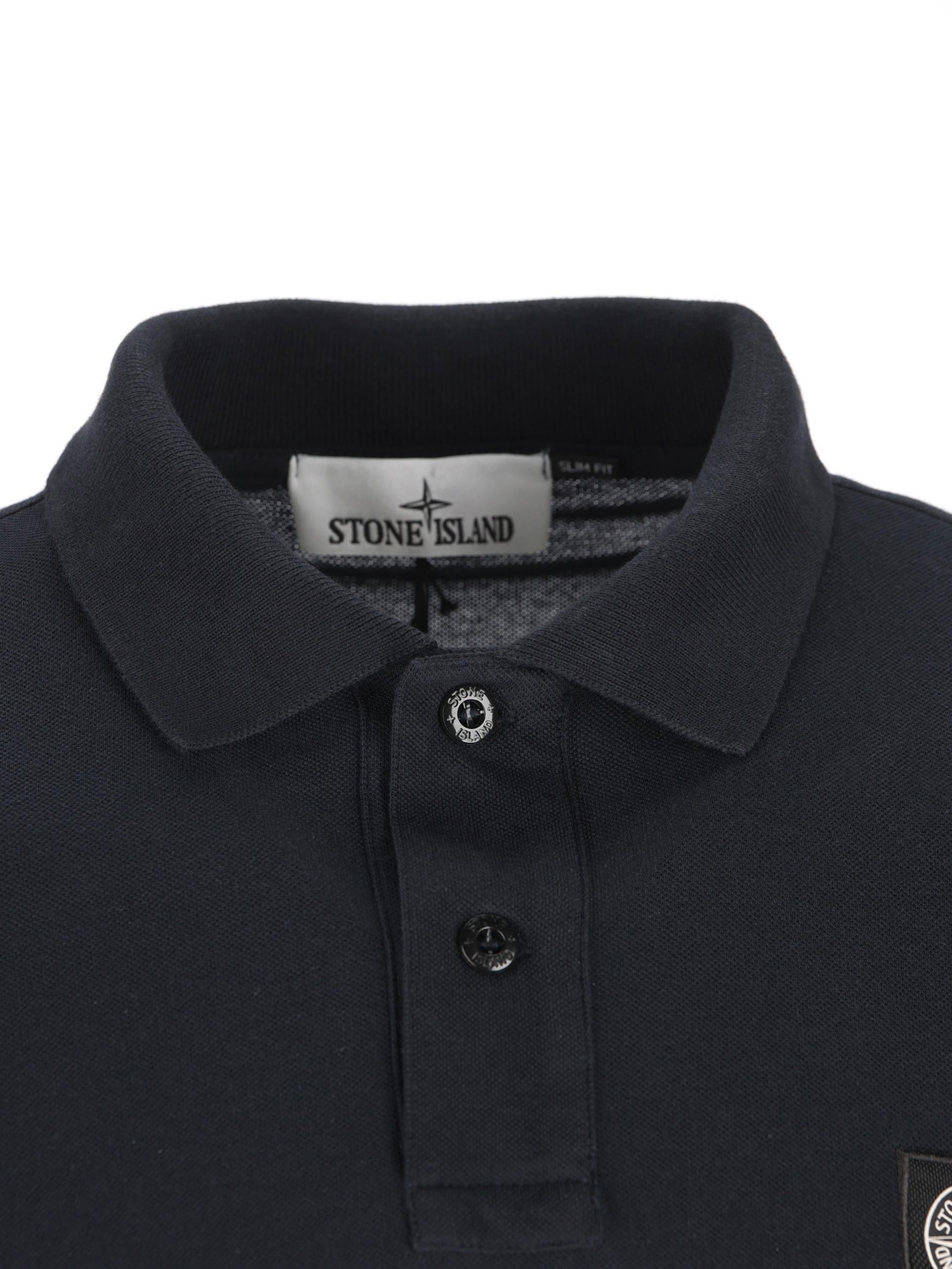 Cotton Polo Shirt Stone island – Гарантія оригінальності – детальний вид